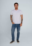 Camiseta Calvin Klein Detalhe Manga Branca - Henri Store