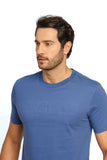 Camiseta Calvin Klein Embossing Azul - Henri Store
