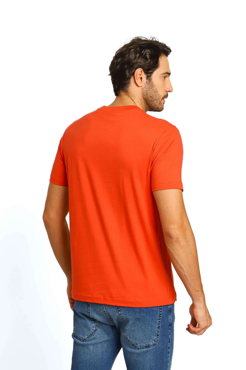 Camiseta Calvin Klein Embossing Laranja - Henri Store