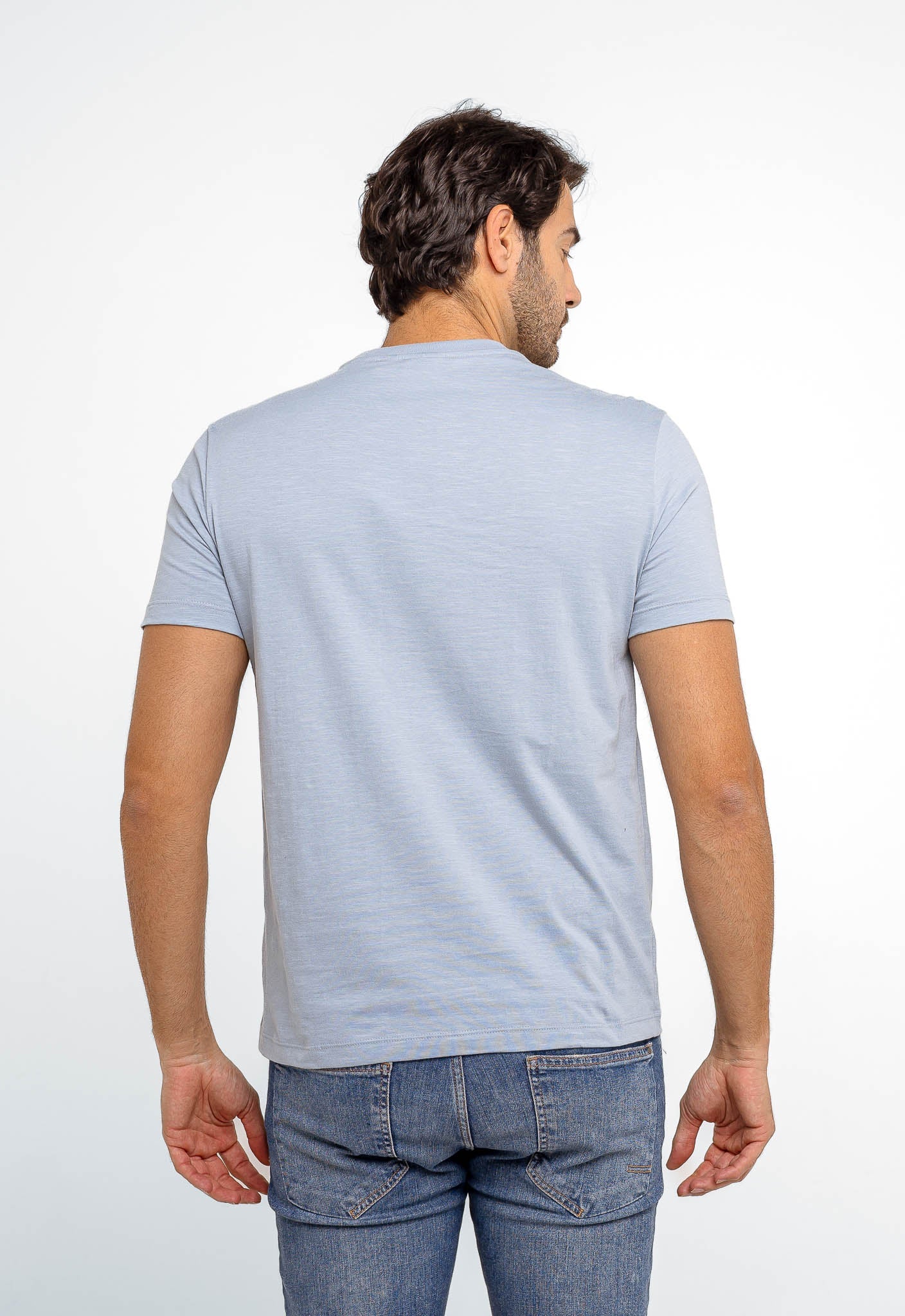 Camiseta Calvin Klein Flamê Azul Claro - Henri Store