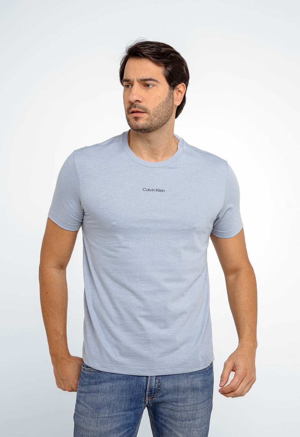 Camiseta Calvin Klein Flamê Azul Claro - Henri Store