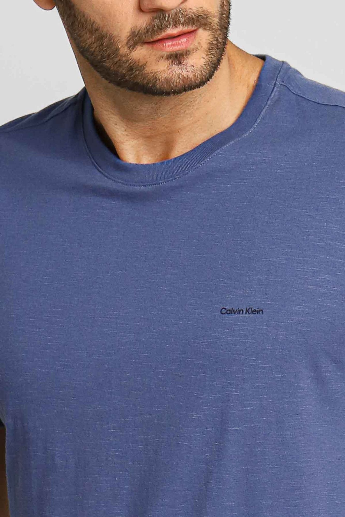 Camiseta Calvin Klein Flamê Azul Indigo - Henri Store