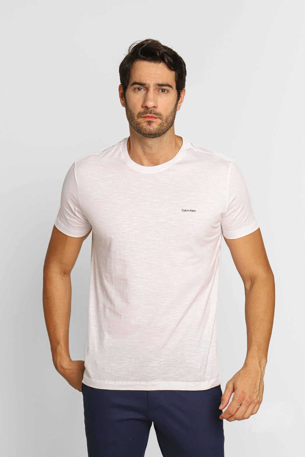 Camiseta Calvin Klein Flamê Branco - Henri Store