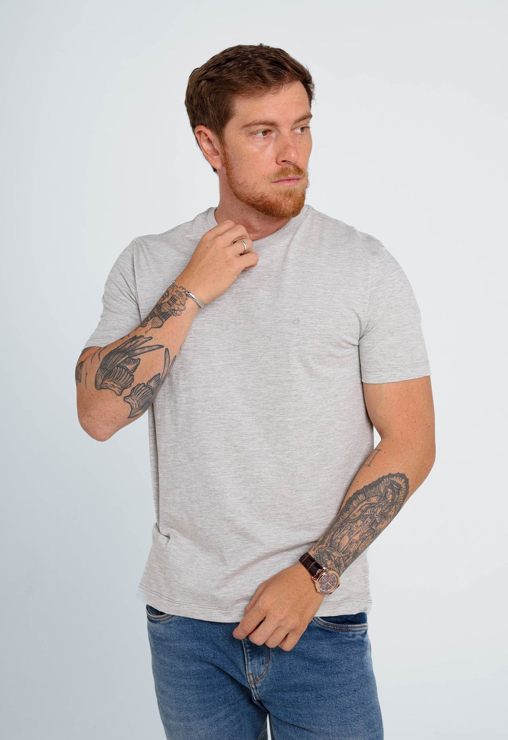 Camiseta Calvin Klein Flamê Ck Bordado - Henri Store