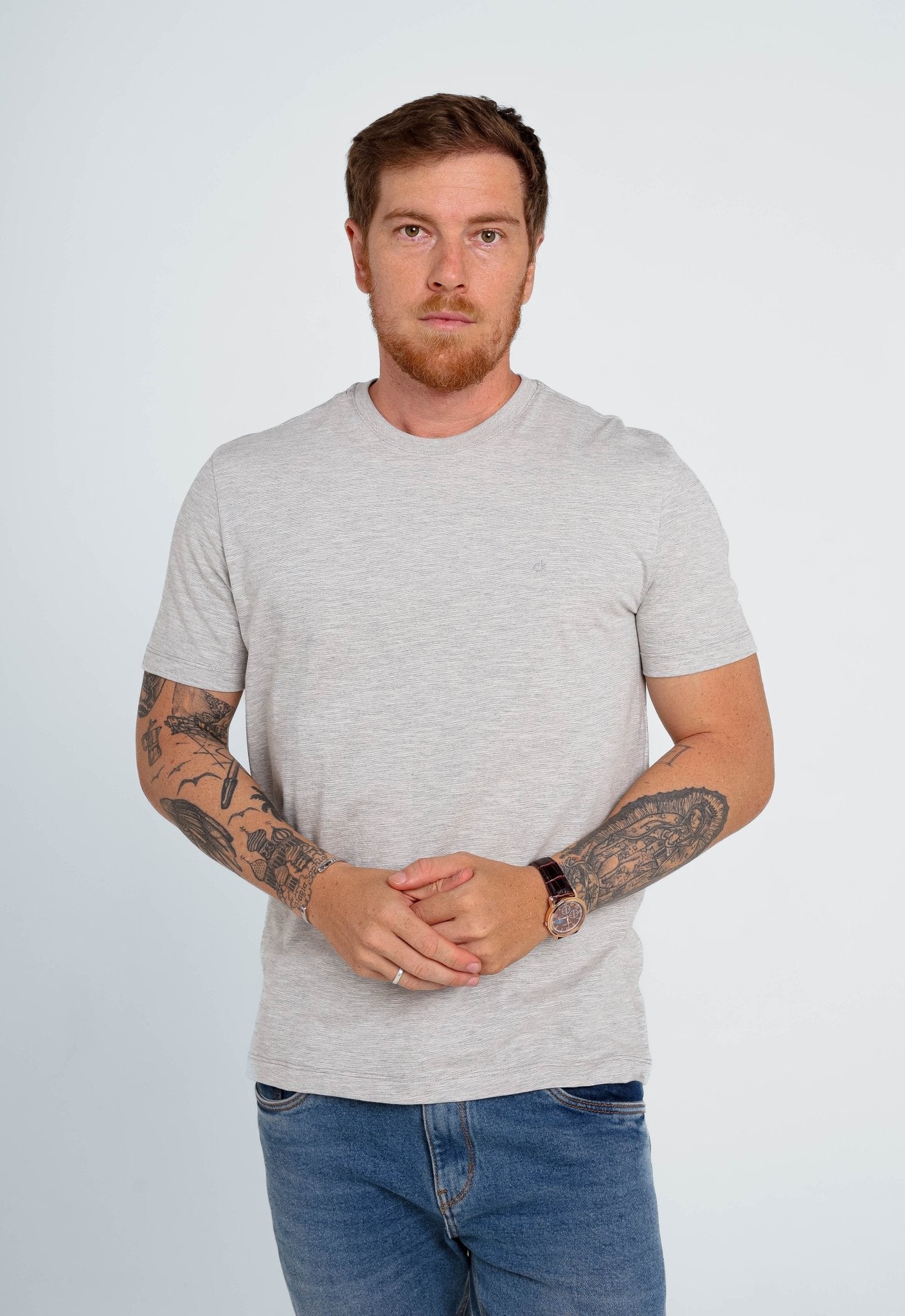 Camiseta Calvin Klein Flamê Ck Bordado - Henri Store