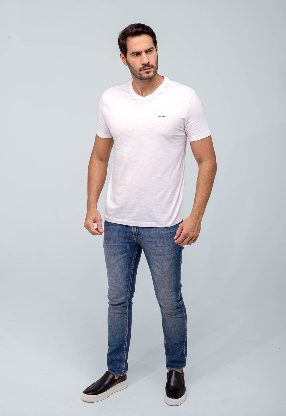 Camiseta Calvin Klein Flamê Gola V - Henri Store