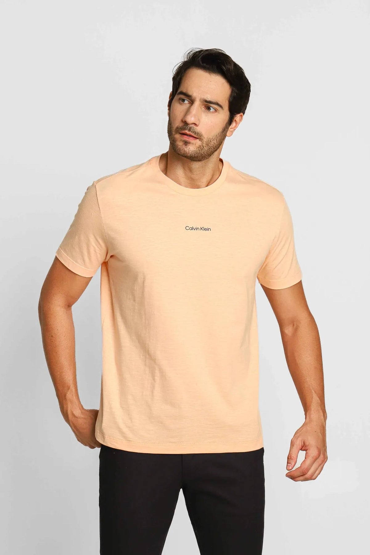 Camiseta Calvin Klein Flamê Laranja Claro - Henri Store