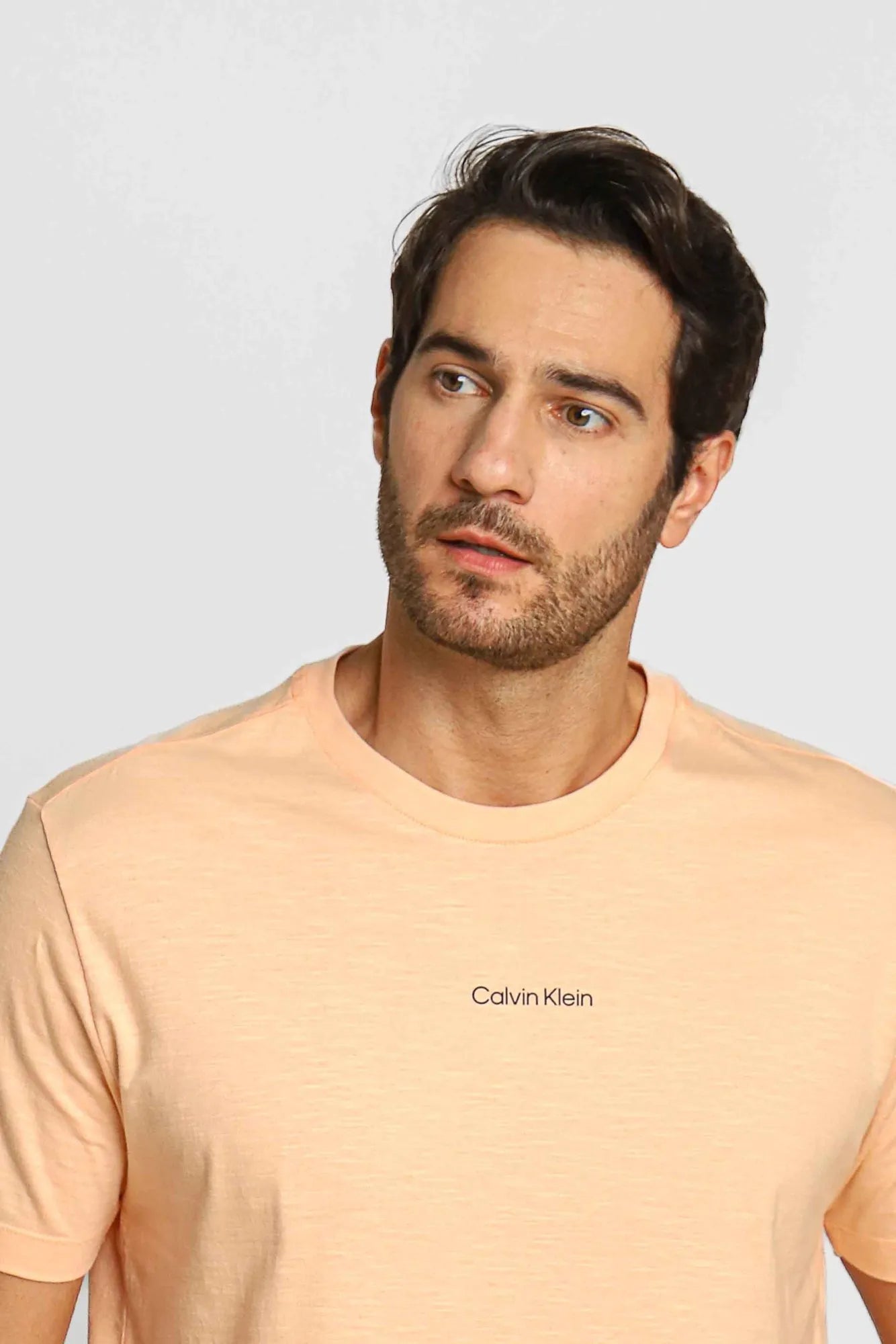 Camiseta Calvin Klein Flamê Laranja Claro - Henri Store