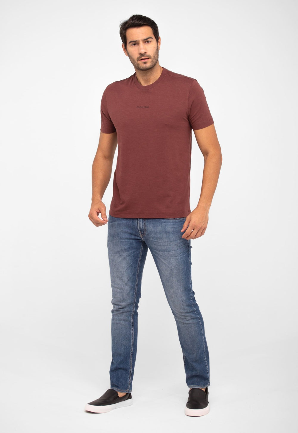Camiseta Calvin Klein Flamê Logo Central - Henri Store