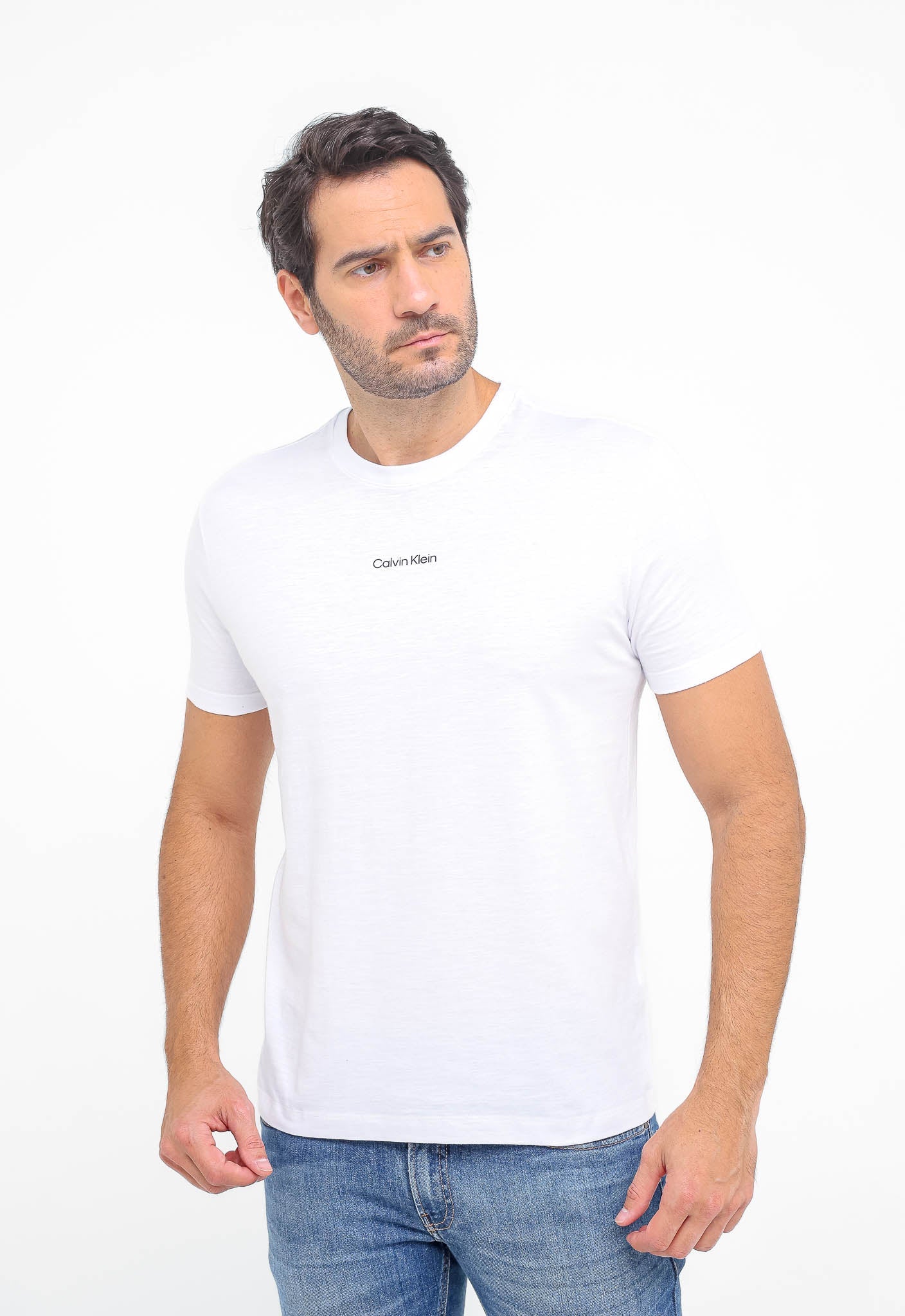 Camiseta Calvin Klein Flamê Logo Central - Henri Store