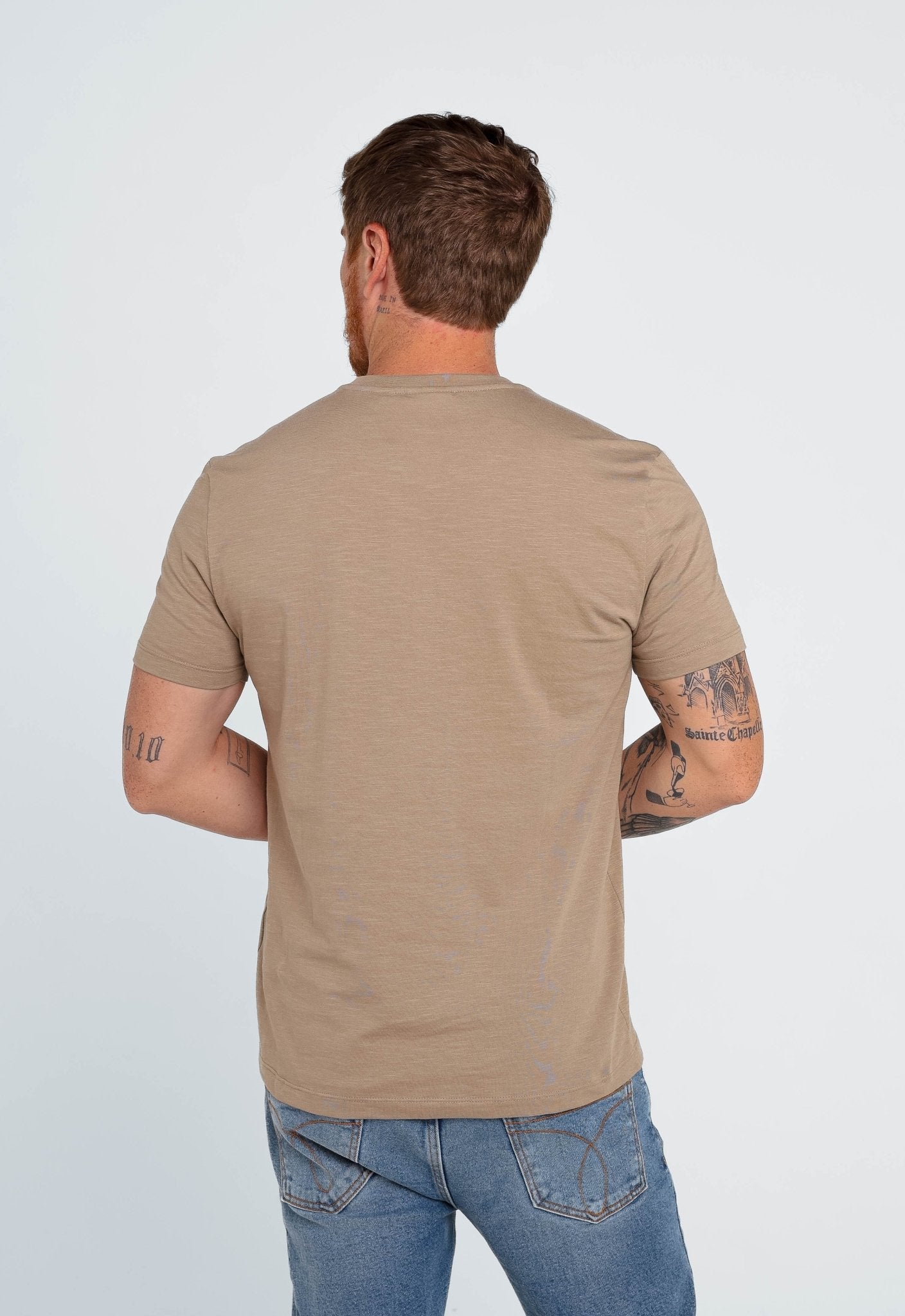 Camiseta Calvin Klein Flamê Logo Peito - LIVE - Henri Store