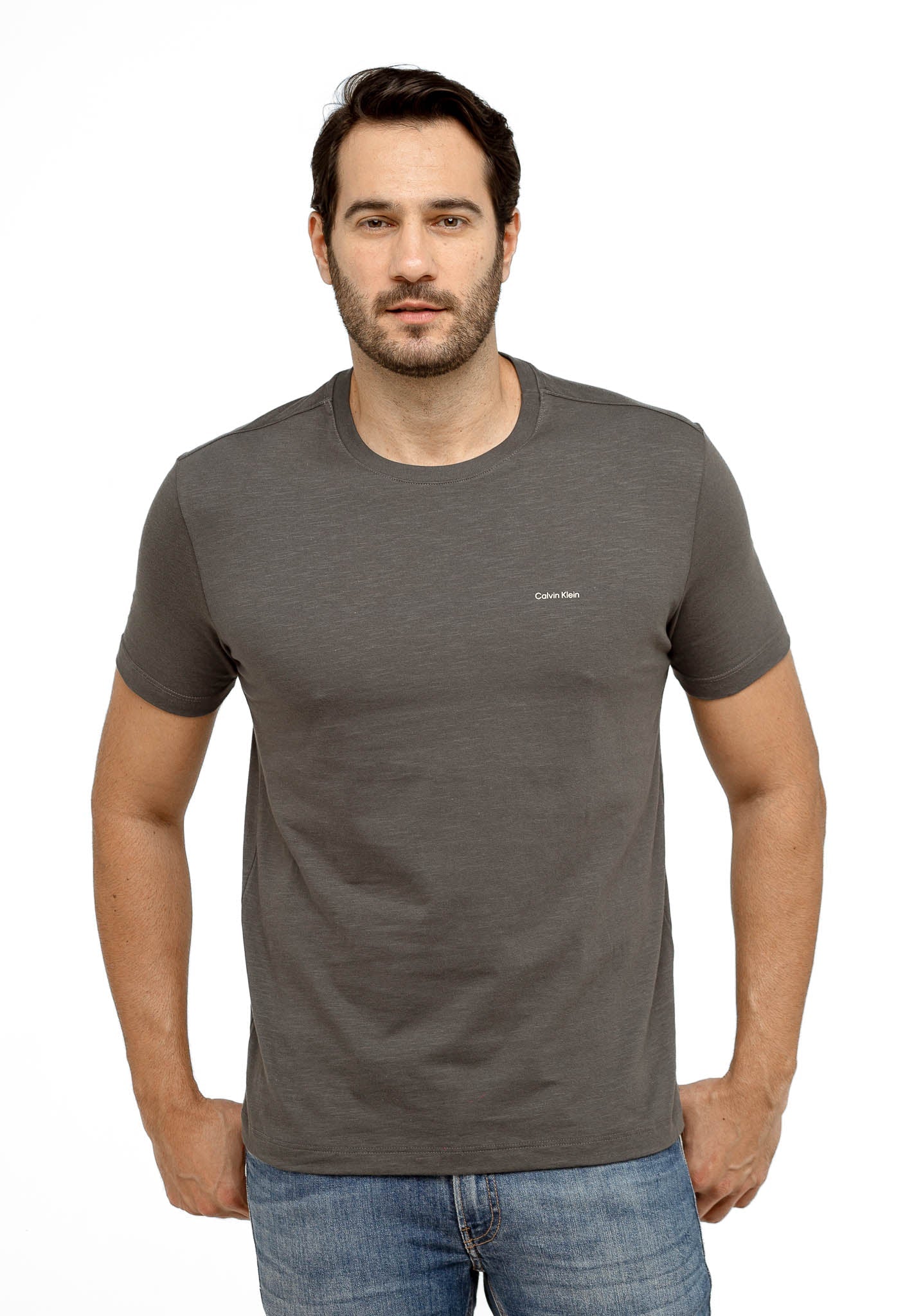 Camiseta Calvin Klein Flamê Logo Peito - LIVE - Henri Store