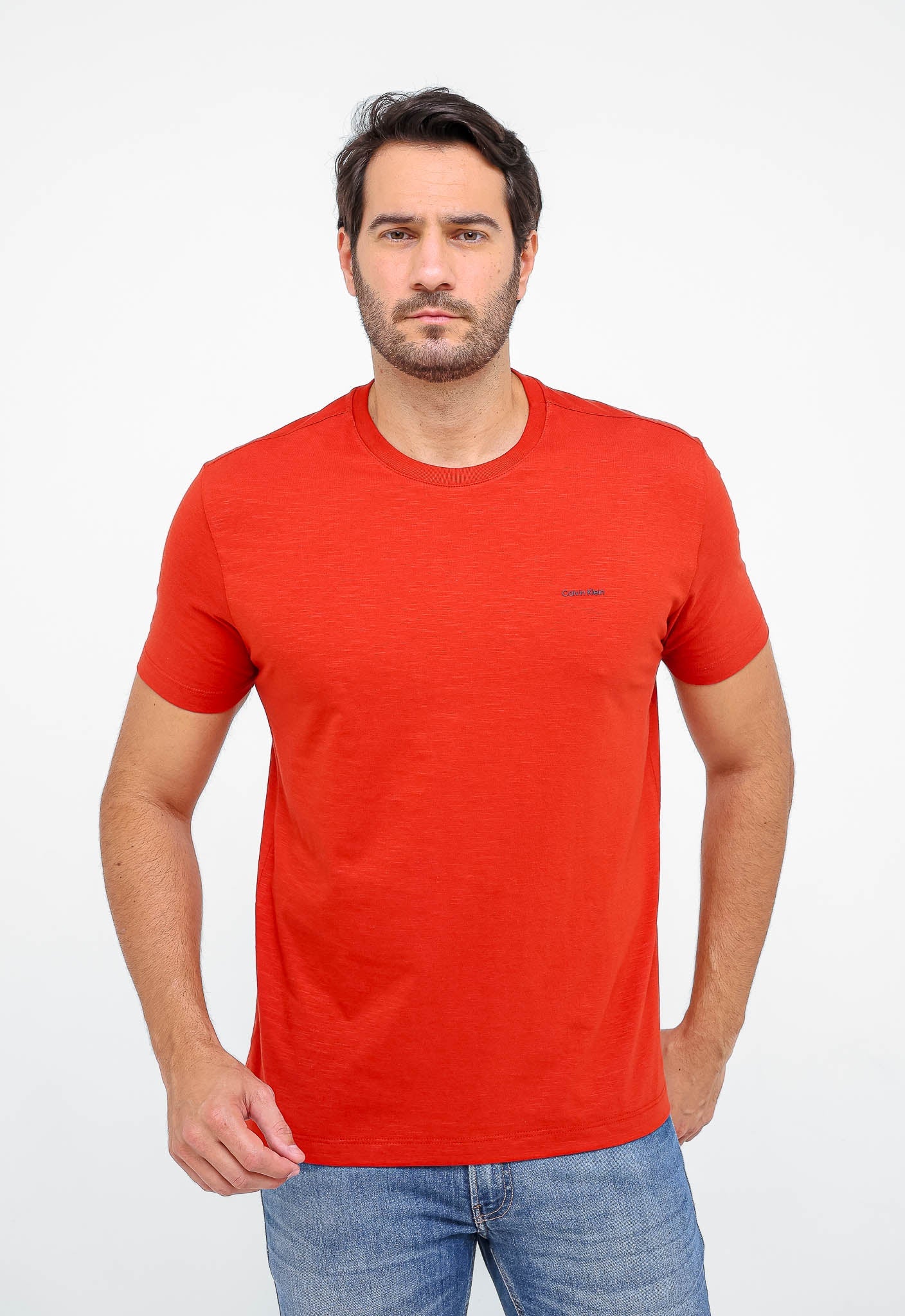 Camiseta Calvin Klein Flamê Logo Peito - LIVE - Henri Store