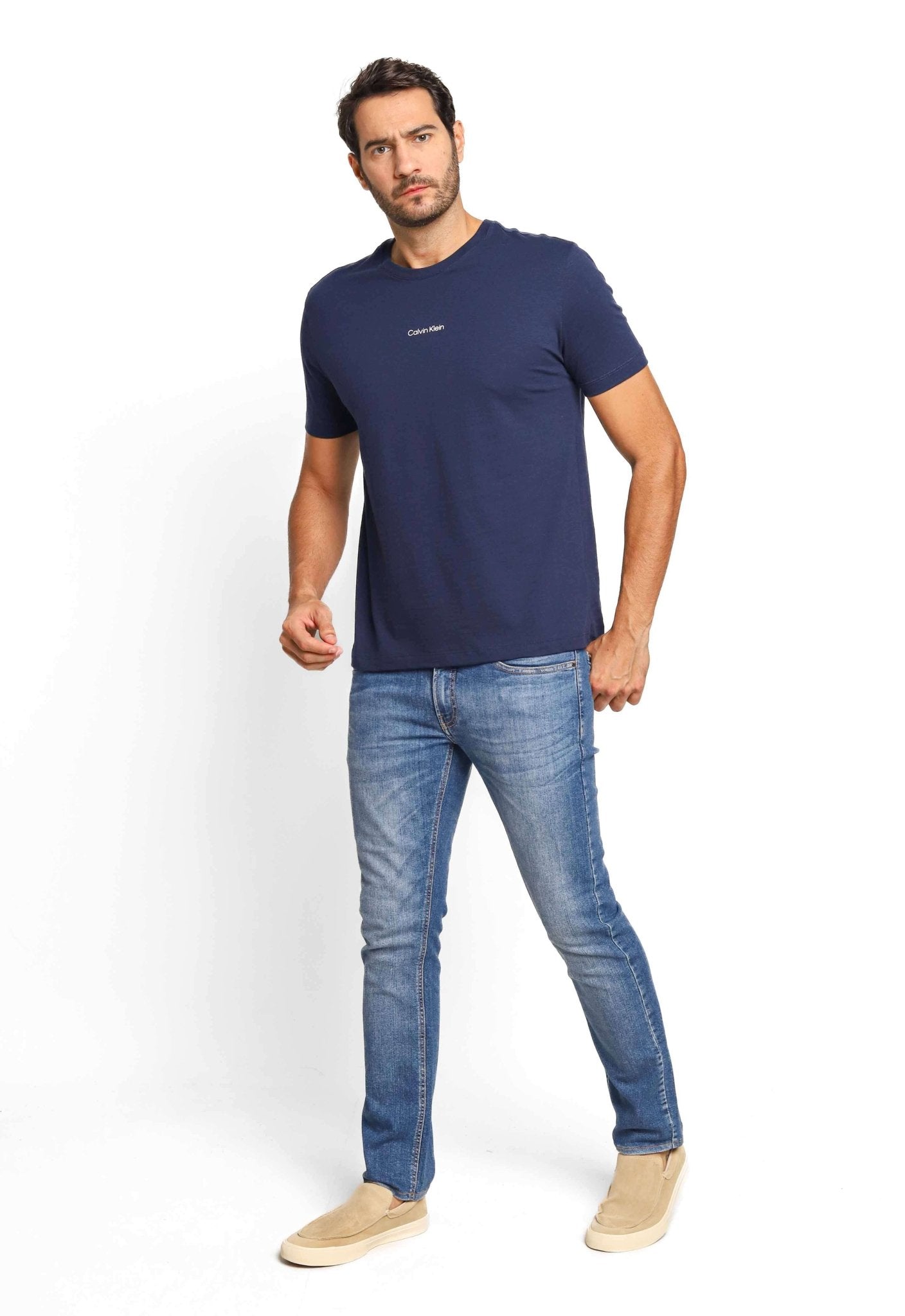 Camiseta Calvin Klein Flamê Marinho - Henri Store