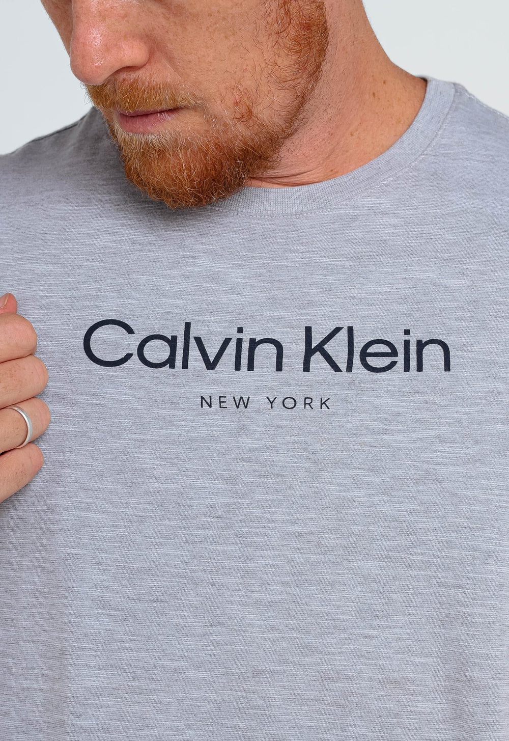 Camiseta Calvin Klein Flame Mescla Ny Azul - Henri Store