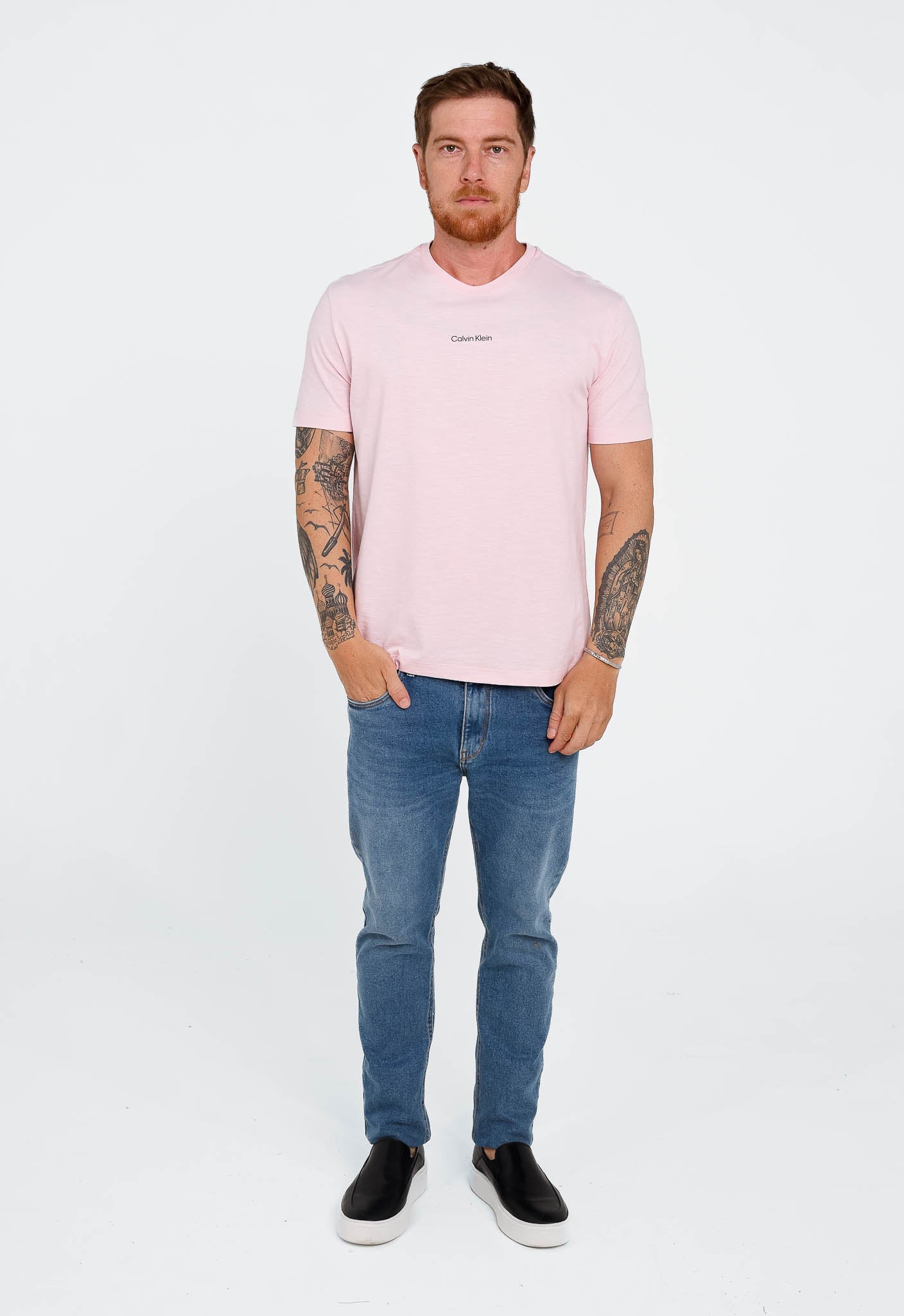 Camiseta Calvin Klein Flamê Rosa Claro - Henri Store