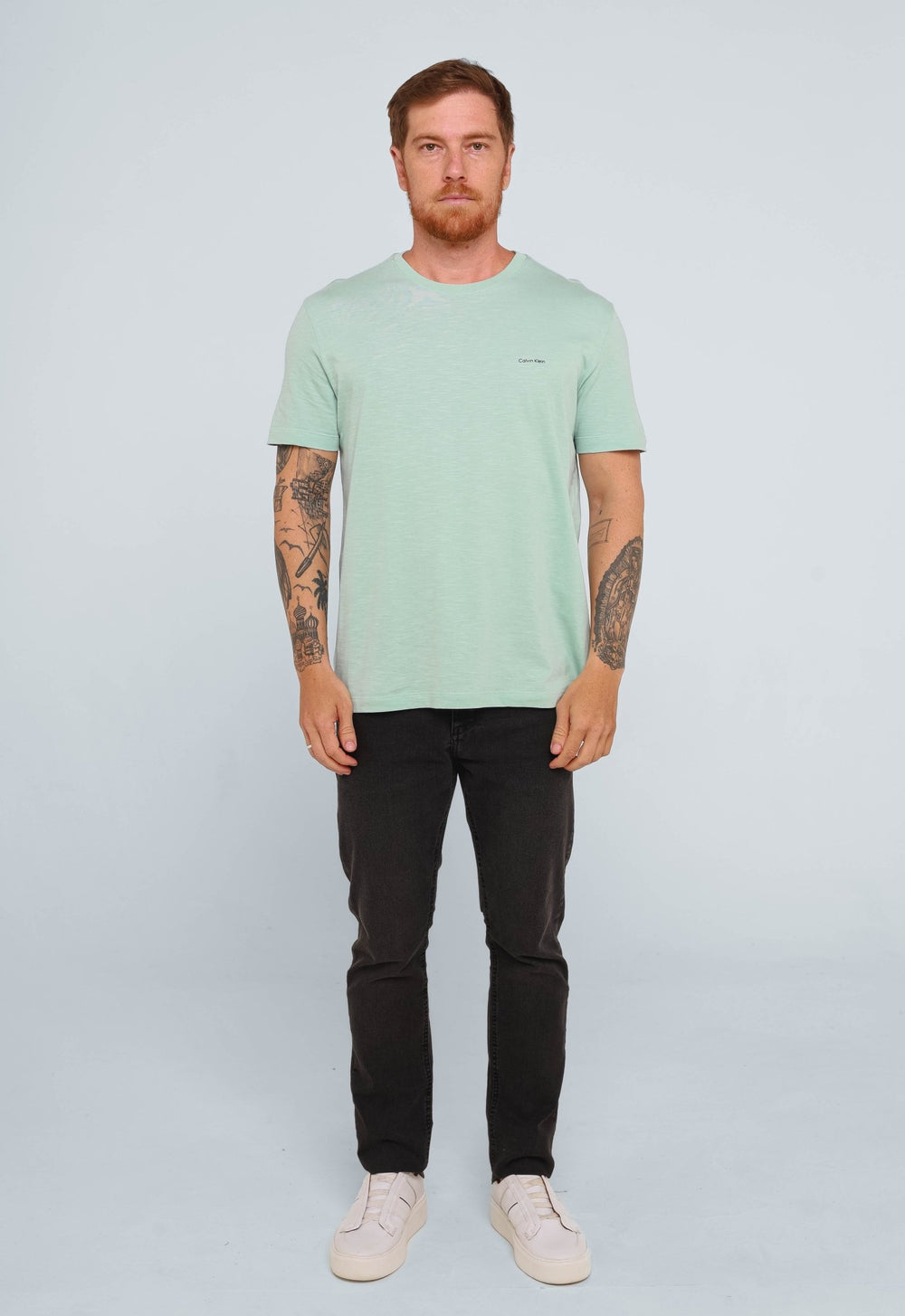 Camiseta Calvin Klein Flamê Verde Claro - Henri Store