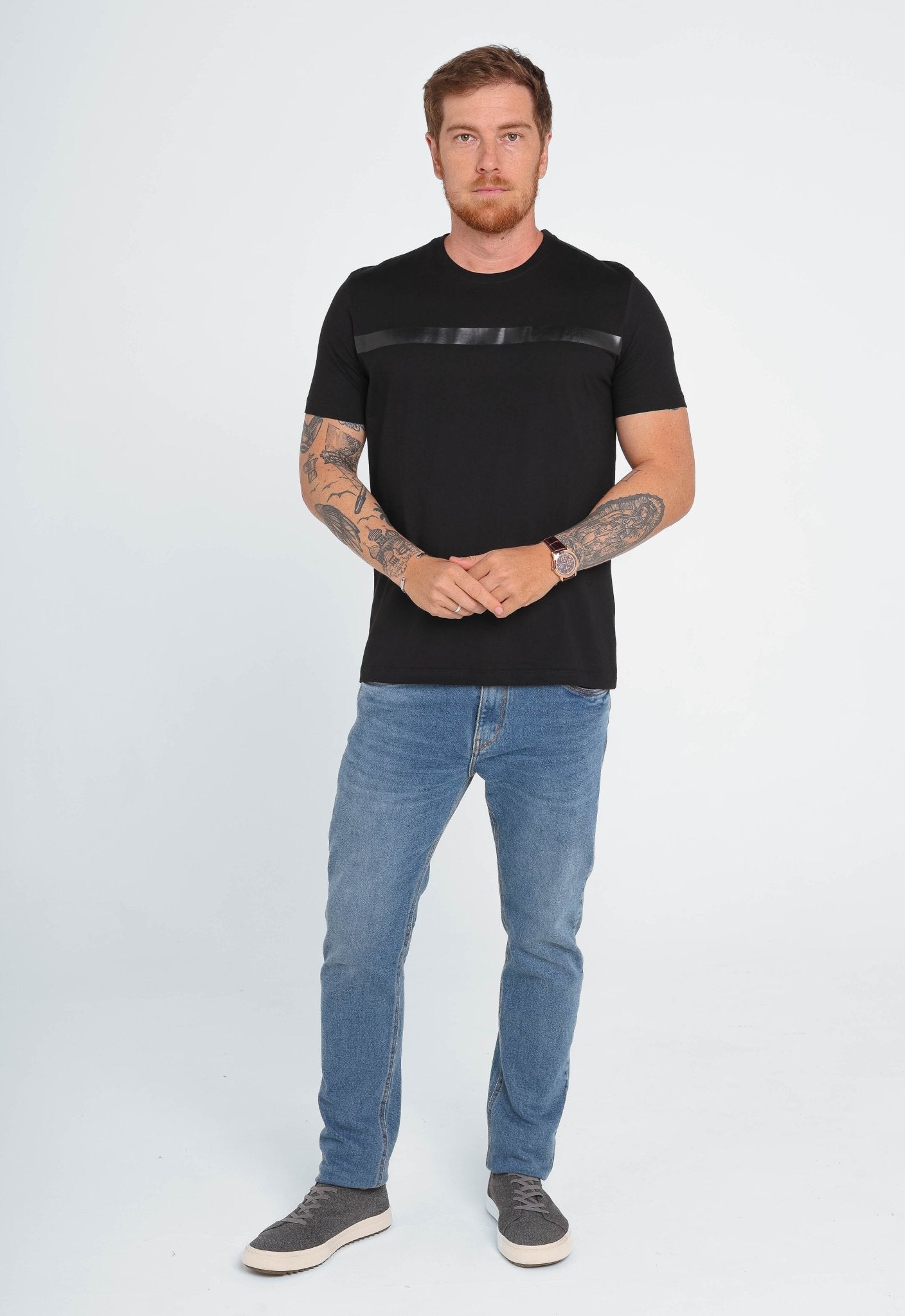 Camiseta Calvin Klein Gel Logo Peito - Henri Store