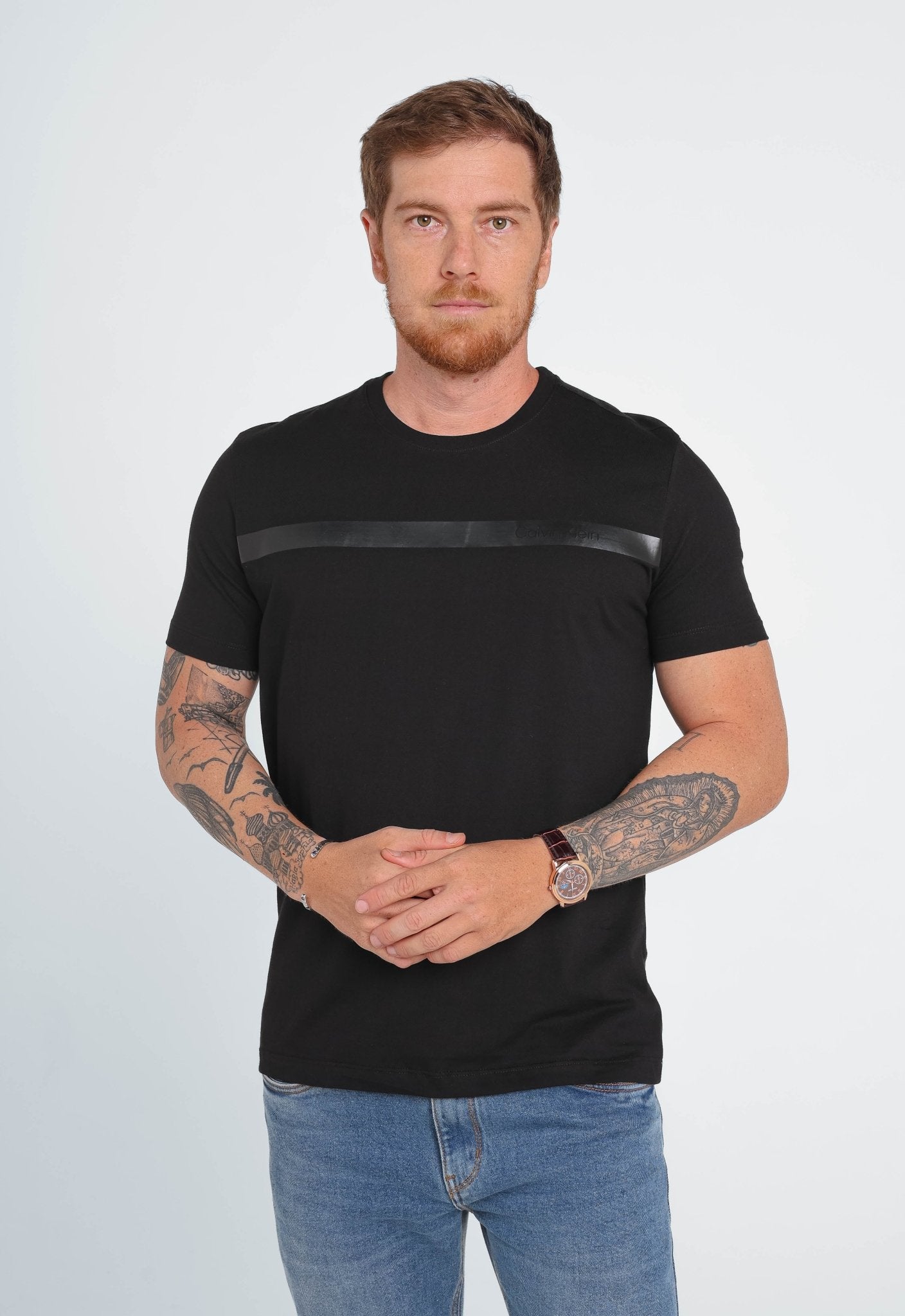Camiseta Calvin Klein Gel Logo Peito - Henri Store