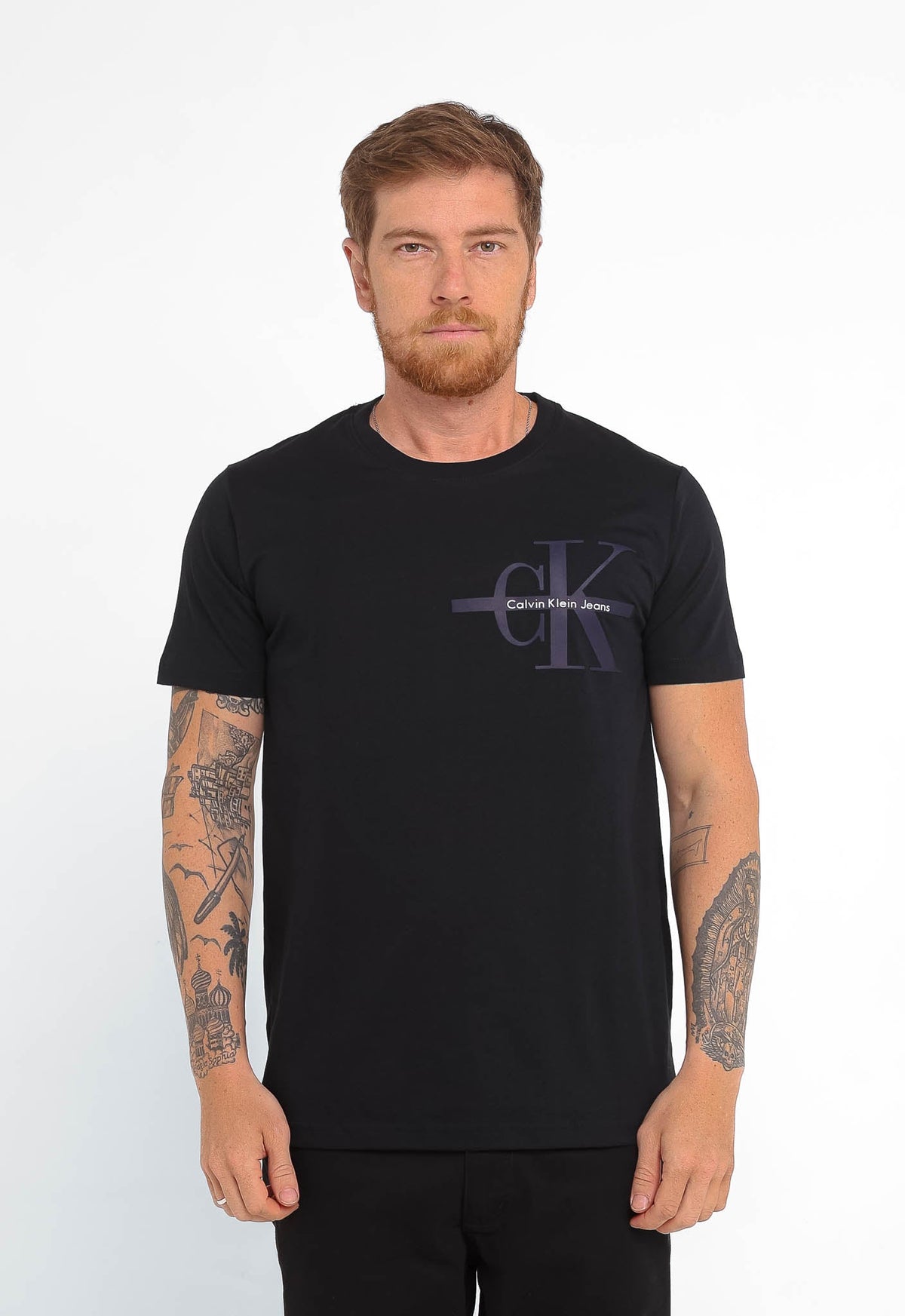 Camiseta Calvin Klein Jeans Alto Relevo Peito - Henri Store