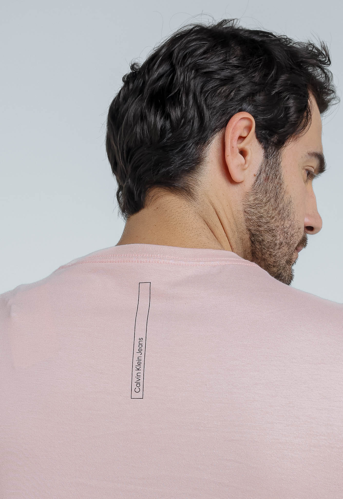 Camiseta Calvin Klein Jeans Básica Logo Listras - LIVE - Henri Store