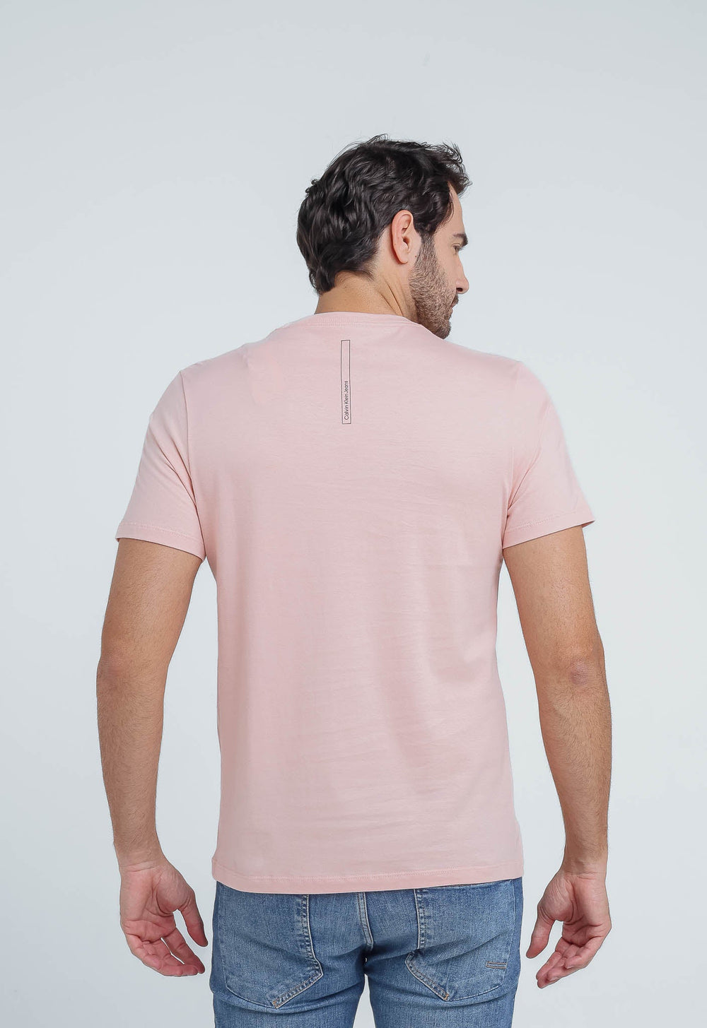 Camiseta Calvin Klein Jeans Básica Logo Listras - LIVE - Henri Store