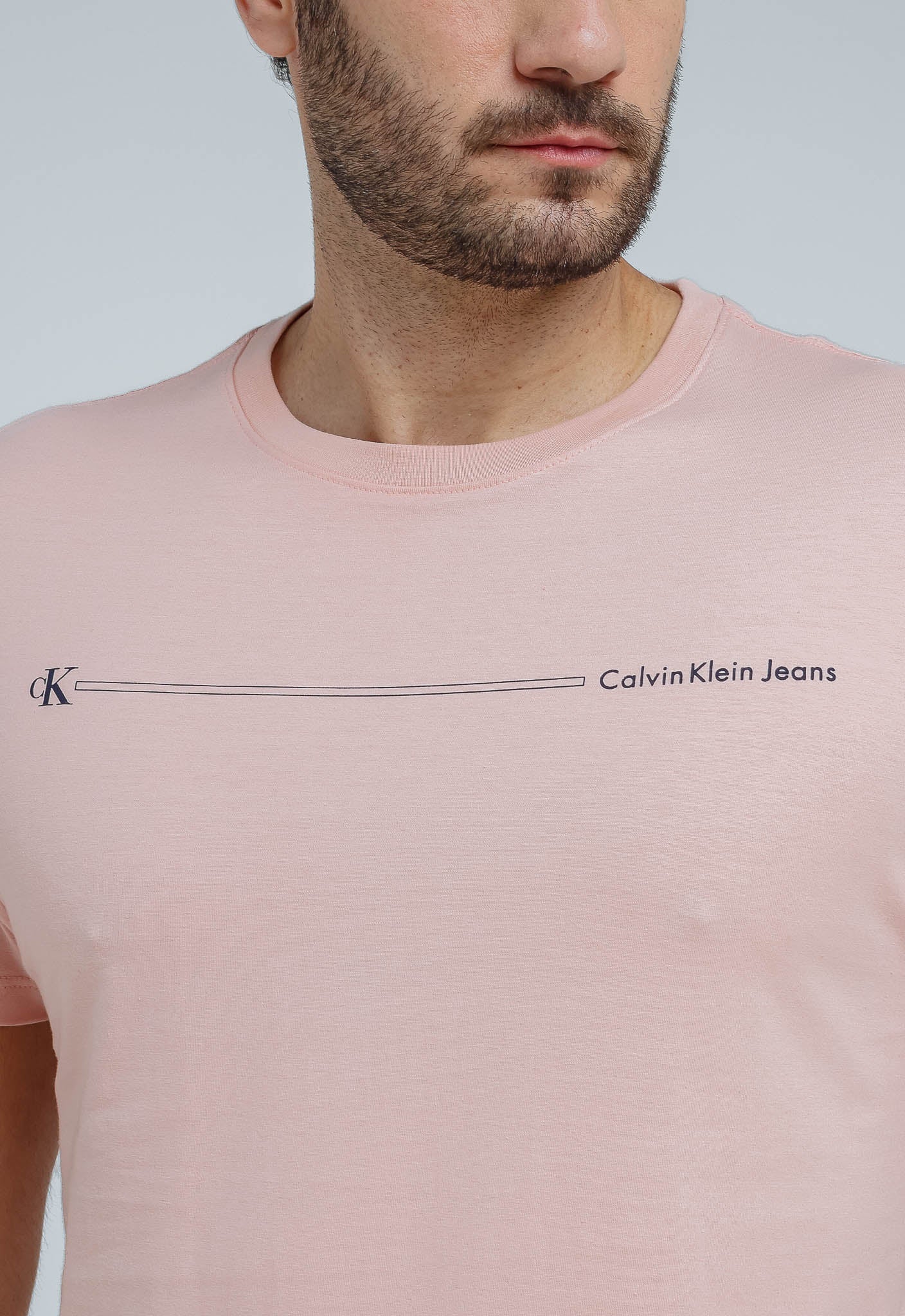 Camiseta Calvin Klein Jeans Básica Logo Listras - LIVE - Henri Store