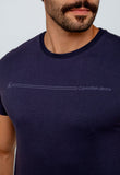 Camiseta Calvin Klein Jeans Básica Logo Listras - LIVE - Henri Store