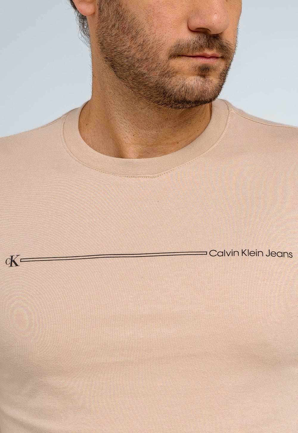 Camiseta Calvin Klein Jeans Básica Logo Listras - LIVE - Henri Store