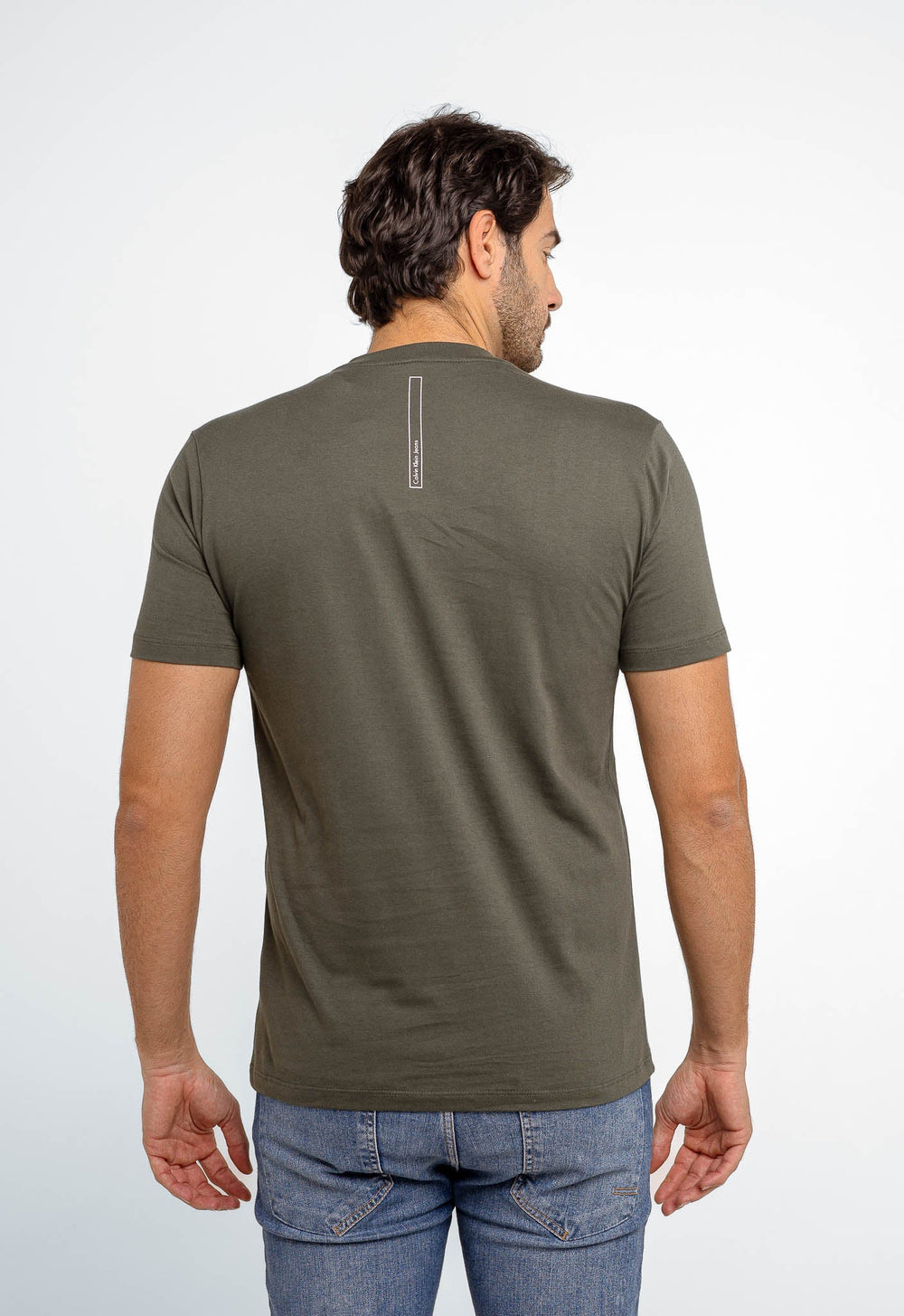 Camiseta Calvin Klein Jeans Básica Logo Listras - LIVE - Henri Store