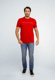 Camiseta Calvin Klein Jeans Básica Logo Listras - LIVE - Henri Store