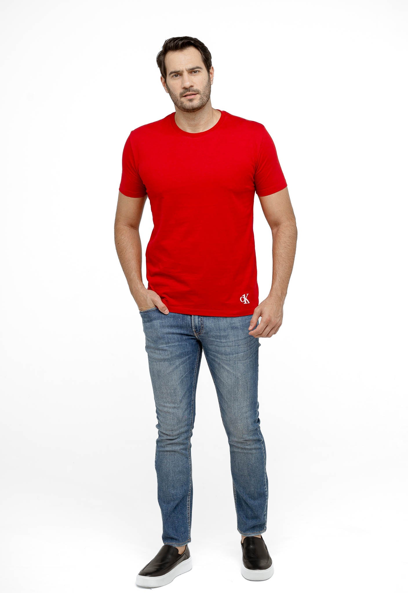 Camiseta Calvin Klein Jeans Bottom Front - Henri Store