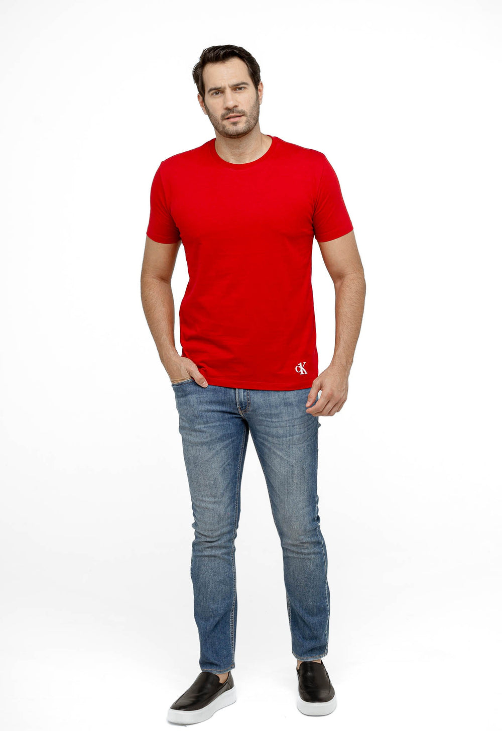 Camiseta Calvin Klein Jeans Bottom Front - Henri Store
