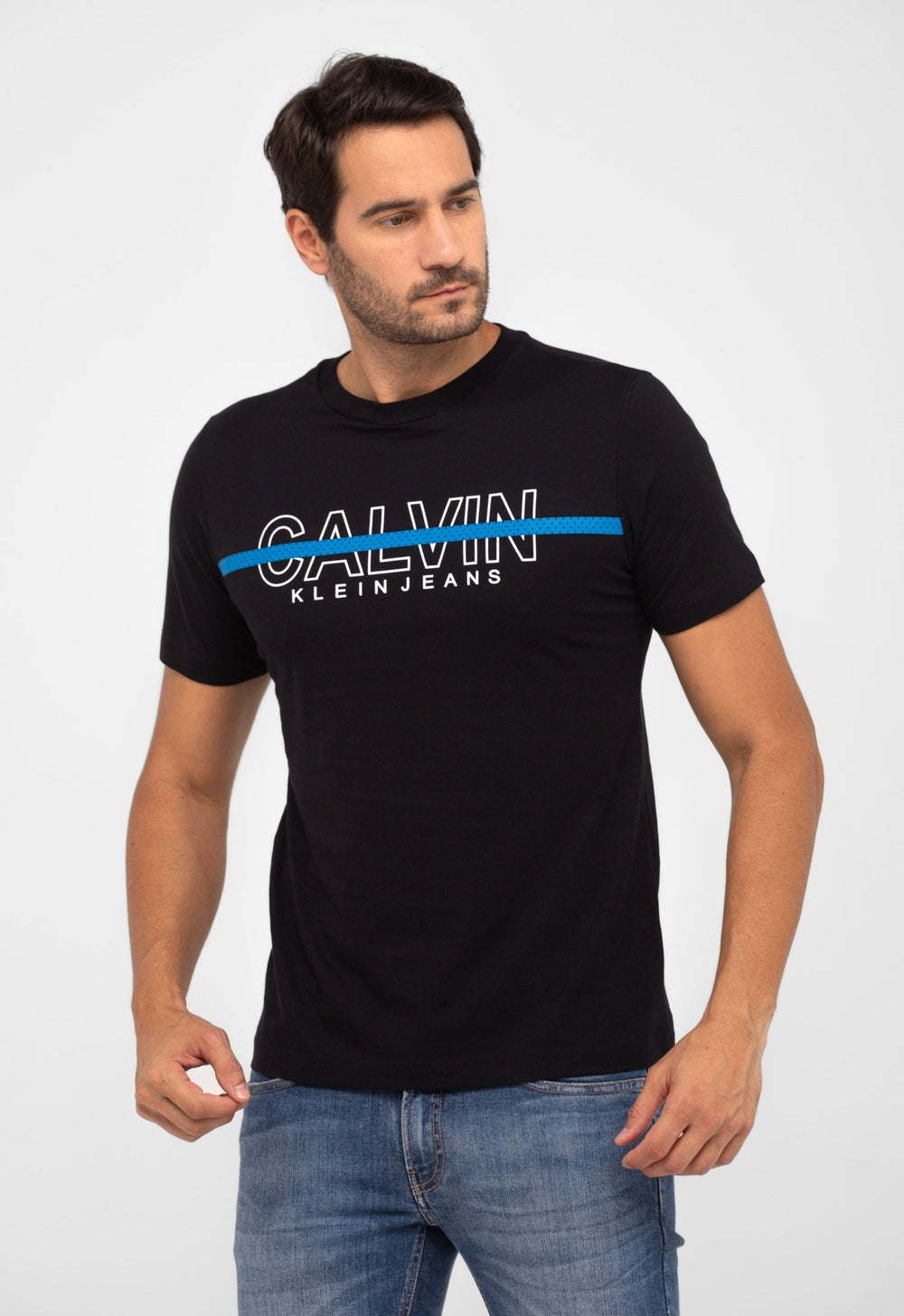 Camiseta Calvin Klein Jeans C/ Listra Logo - Henri Store