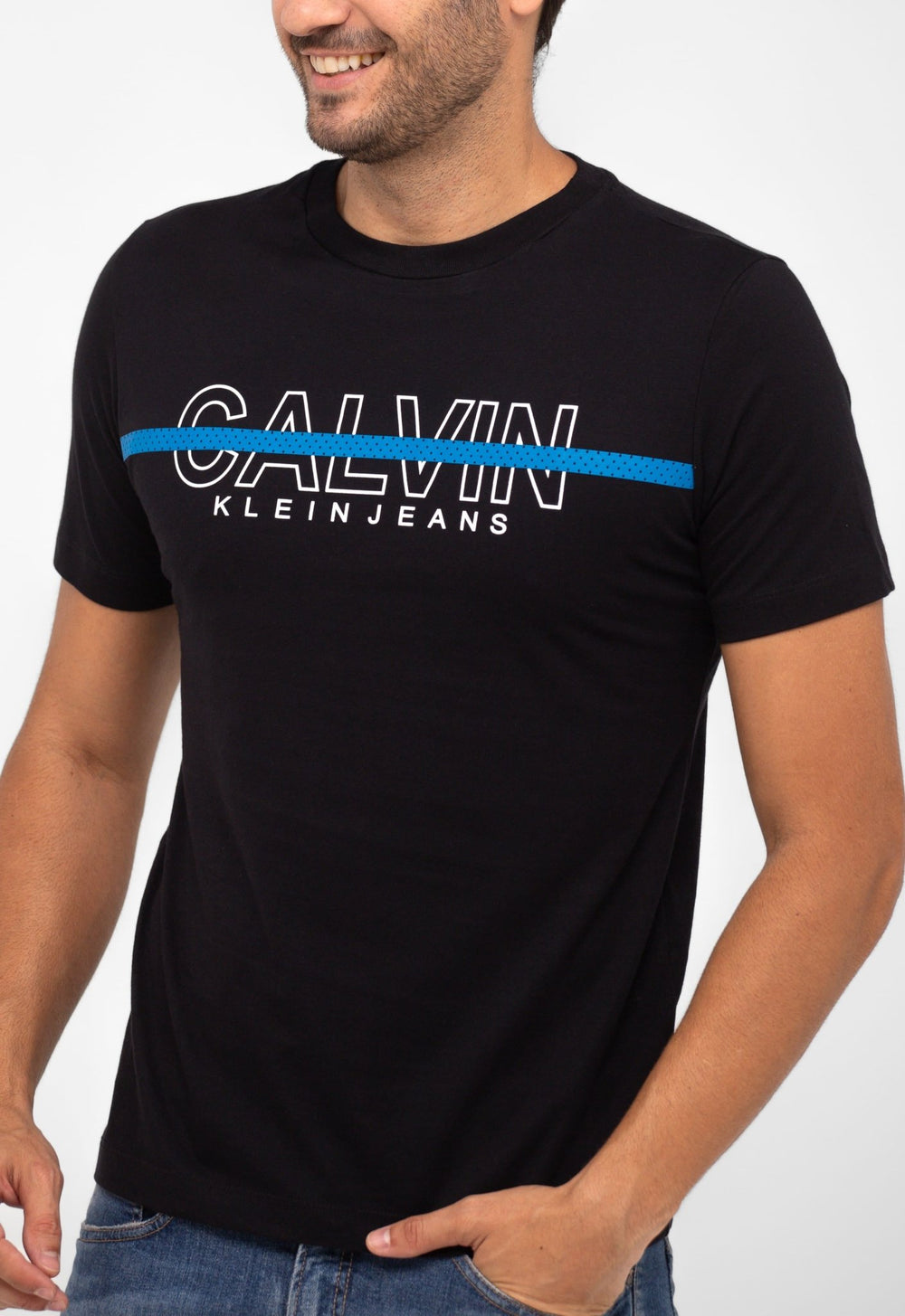 Camiseta Calvin Klein Jeans C/ Listra Logo - Henri Store