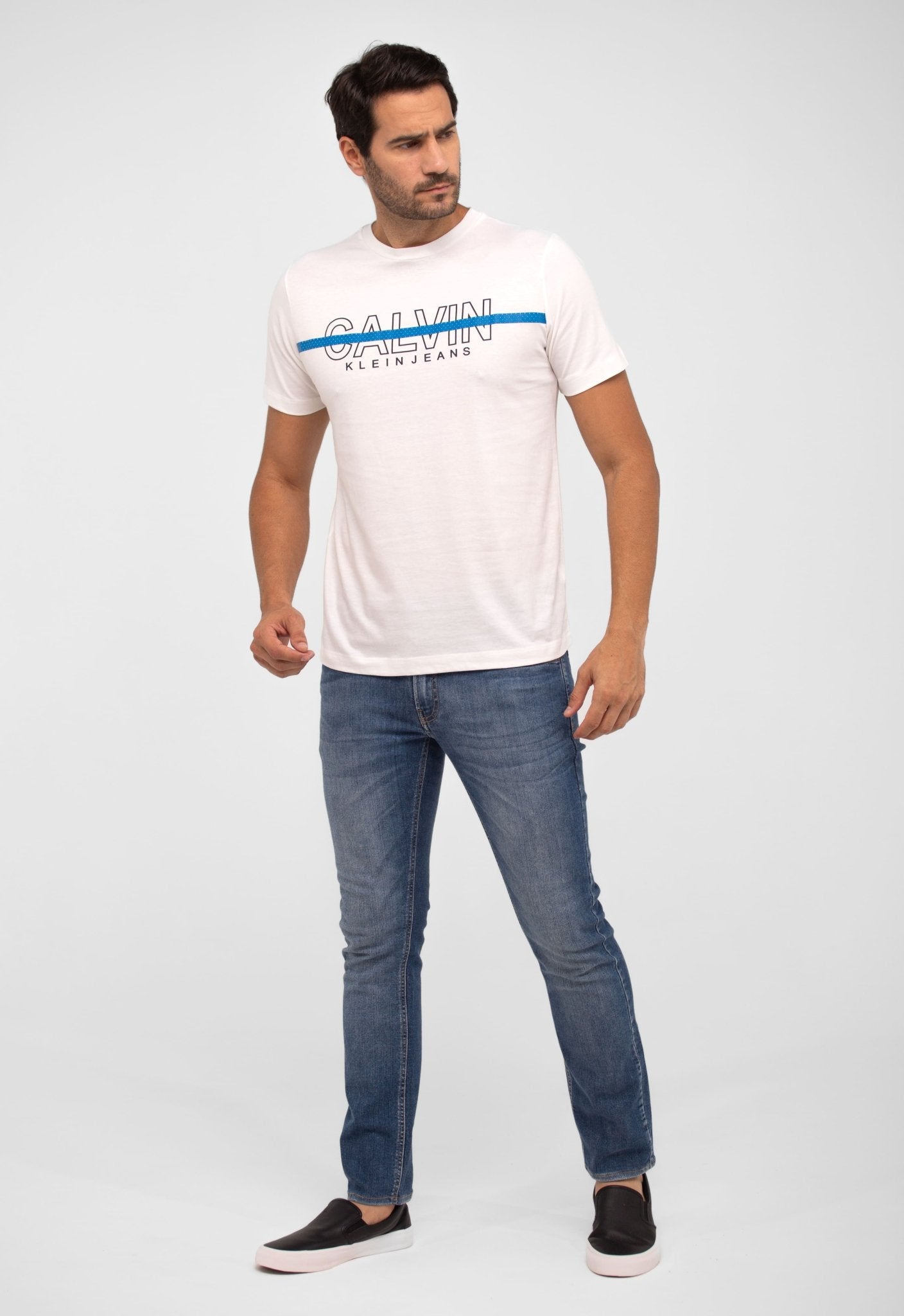 Camiseta Calvin Klein Jeans C/ Listra Logo - Henri Store