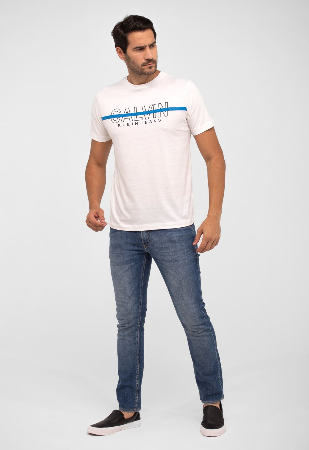 Camiseta Calvin Klein Jeans C/ Listra Logo - Henri Store