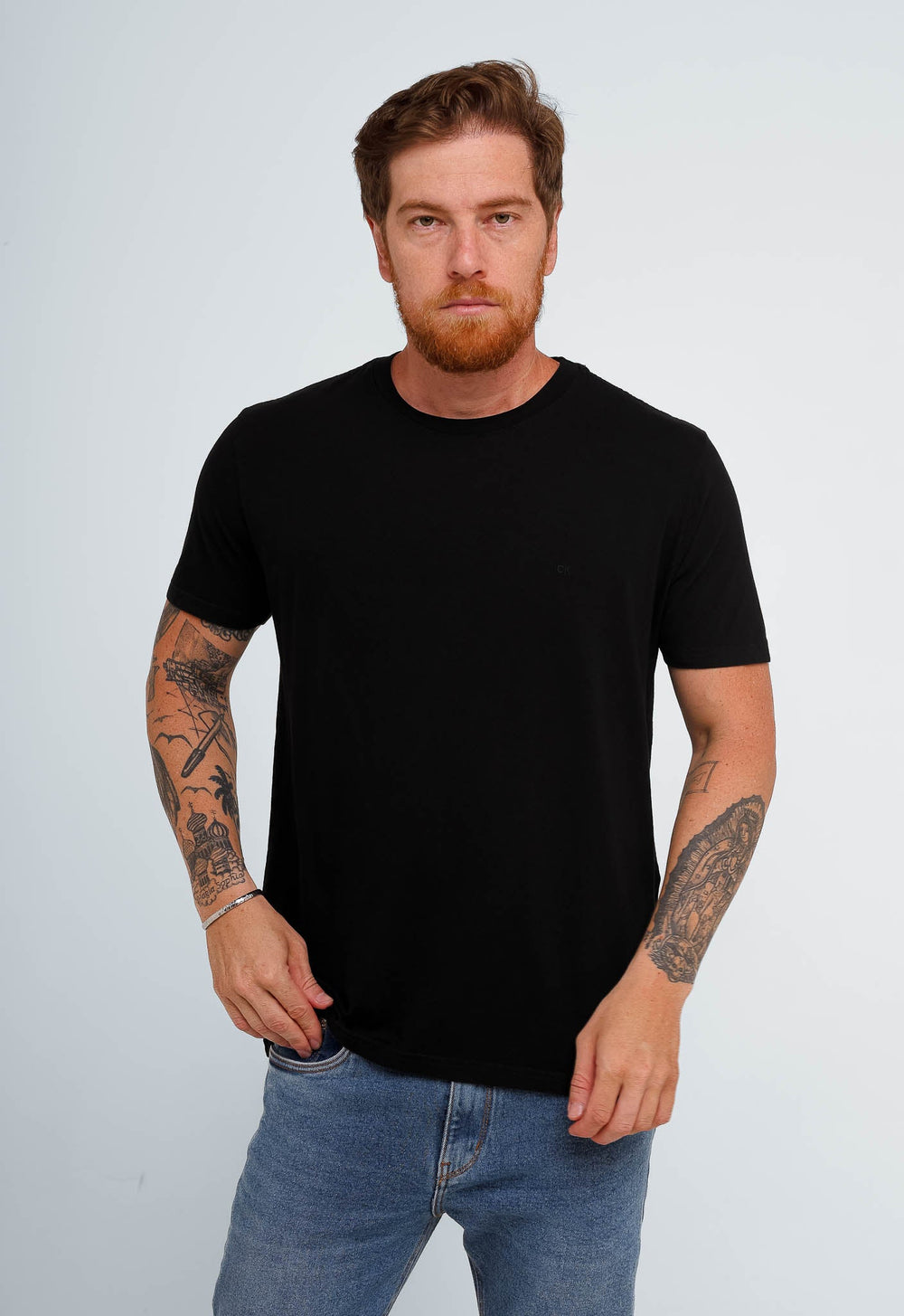 Camiseta Calvin Klein Jeans Ck Bordado Peito - Henri Store