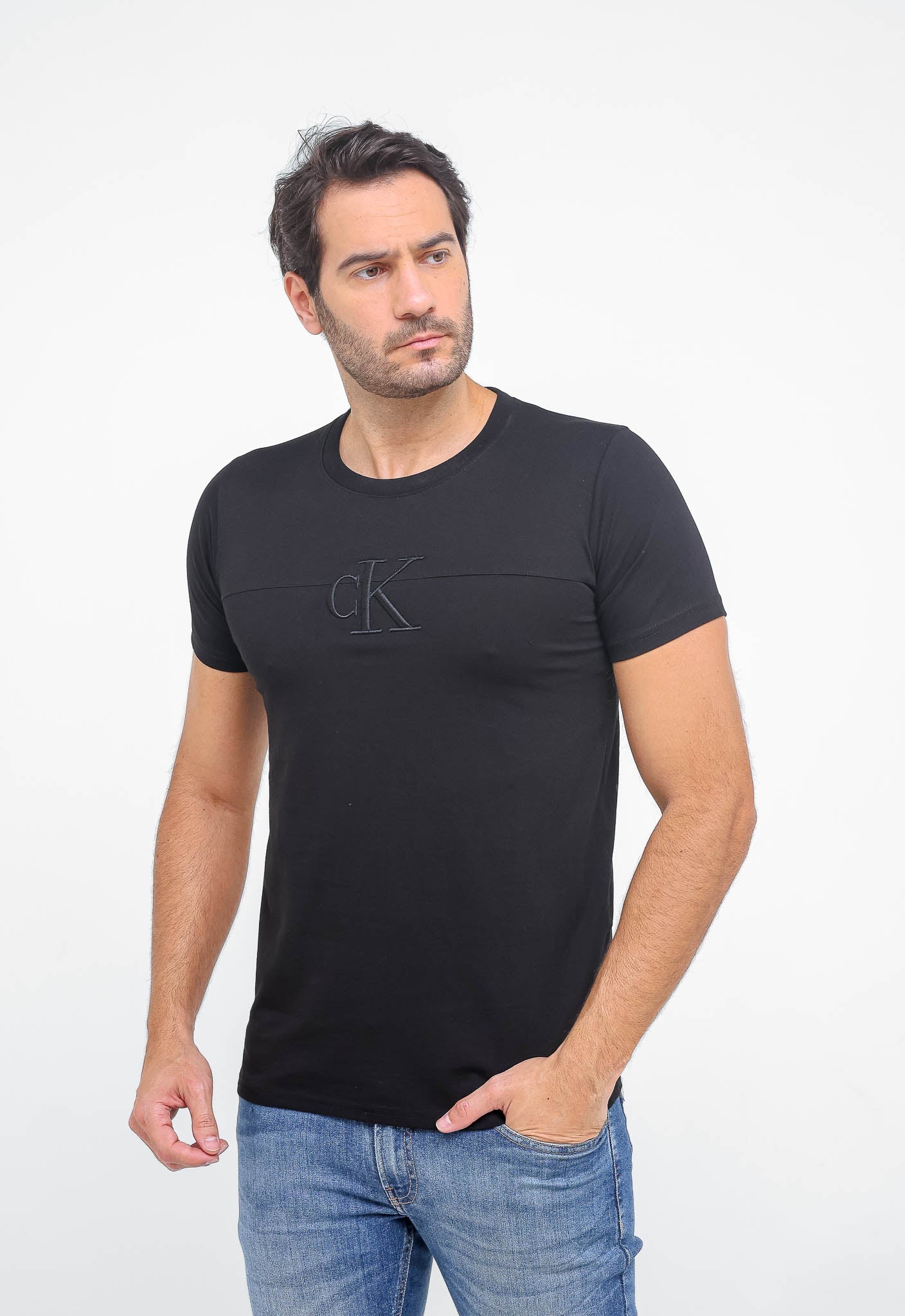 Camiseta Calvin Klein Jeans CK Centro Bordado - Henri Store