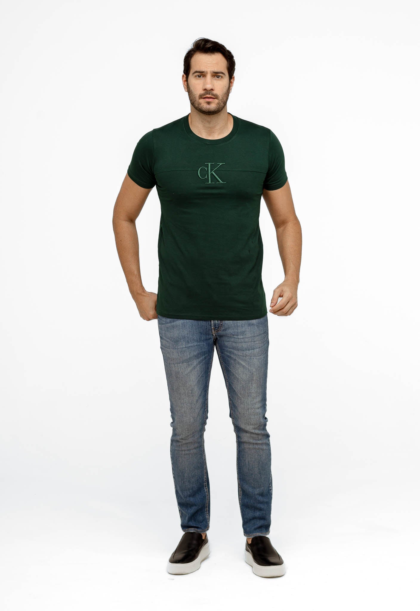 Camiseta Calvin Klein Jeans CK Centro Bordado - Henri Store