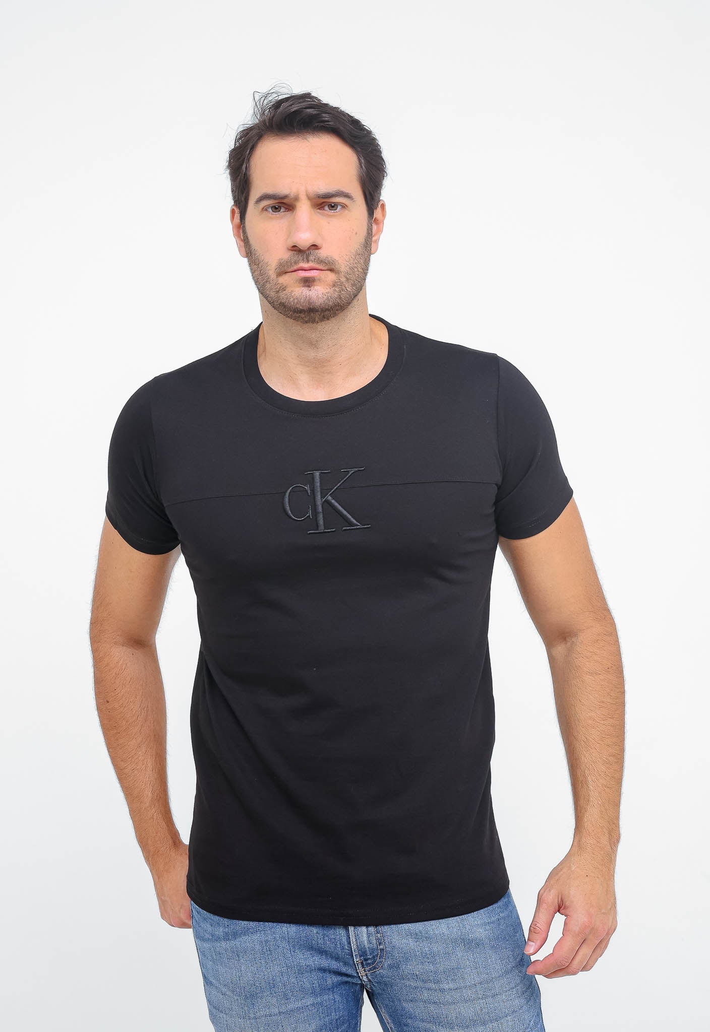 Camiseta Calvin Klein Jeans CK Centro Bordado - Henri Store