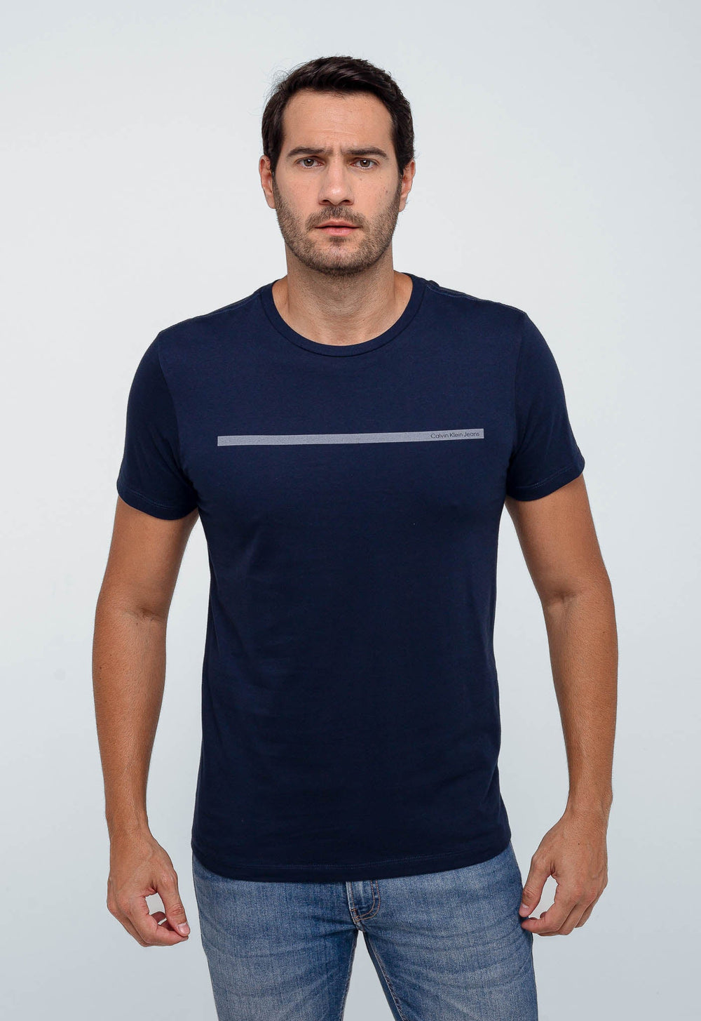 Camiseta Calvin Klein Jeans com Faixa no Peito - Sale - Henri Store