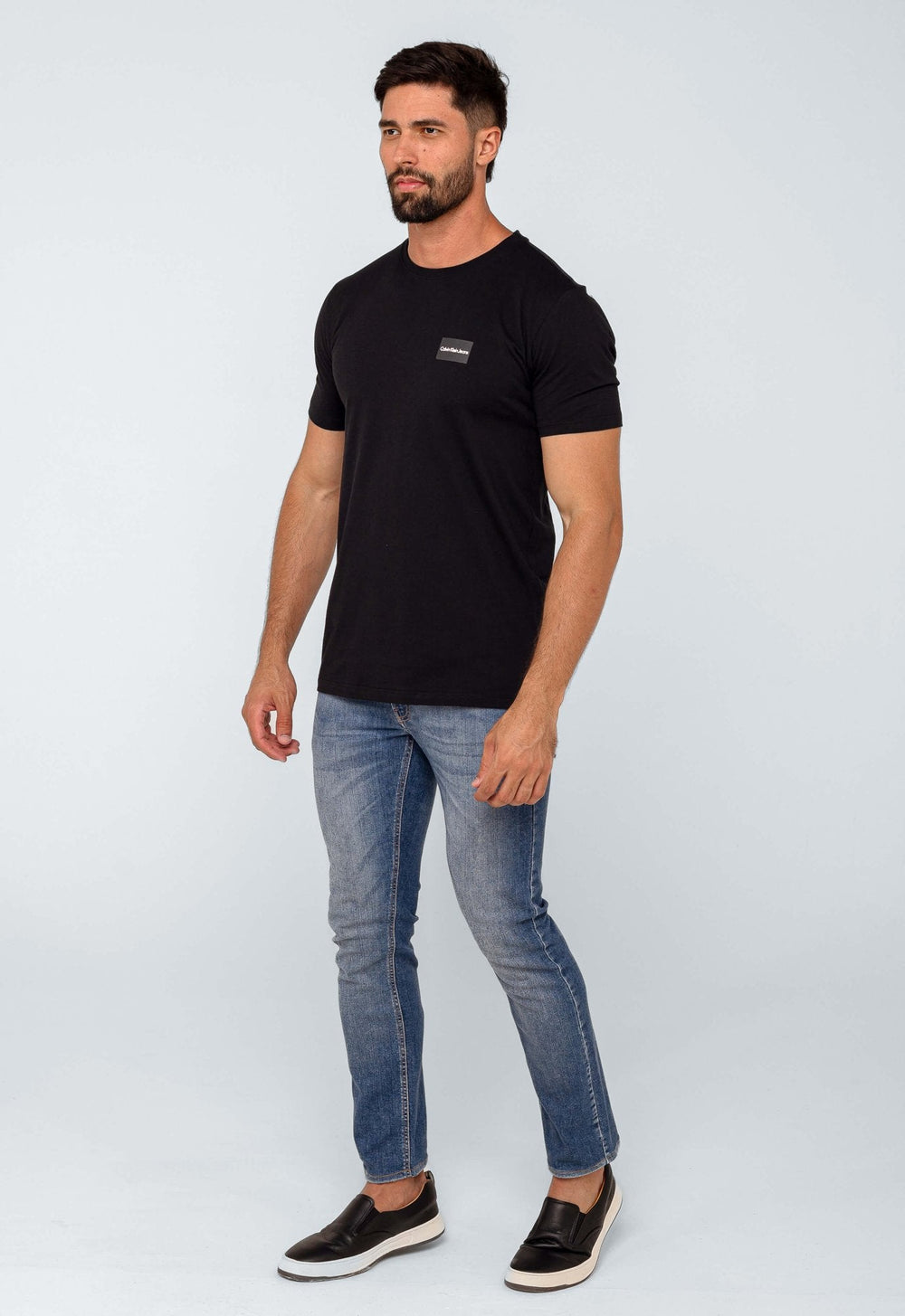 Camiseta Calvin Klein Jeans Dark Square - LIVE - Henri Store