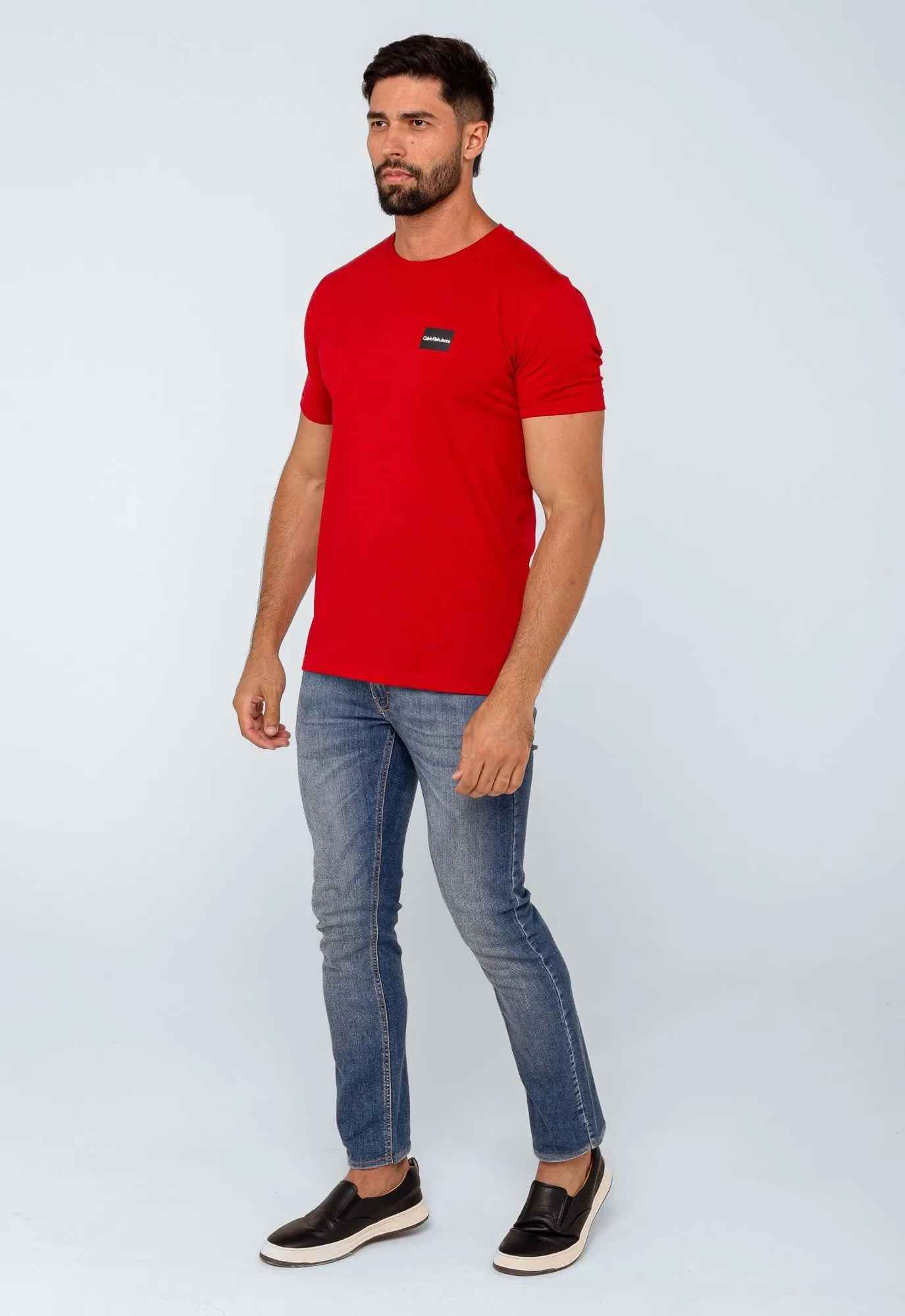 Camiseta Calvin Klein Jeans Dark Square - LIVE - Henri Store