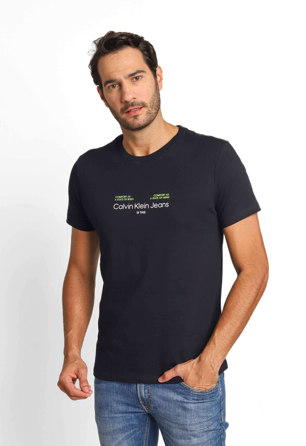 Camiseta Calvin Klein Jeans Is This - Sale Live - Henri Store