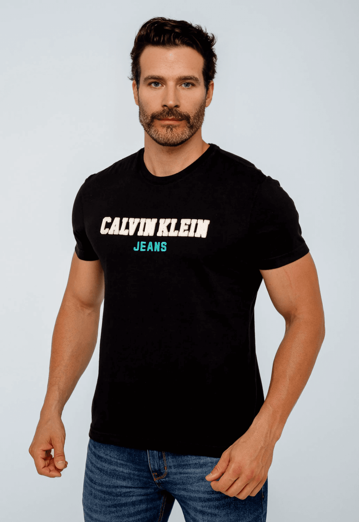 Camiseta Calvin Klein Jeans Logo Bordado Centro - Henri Store