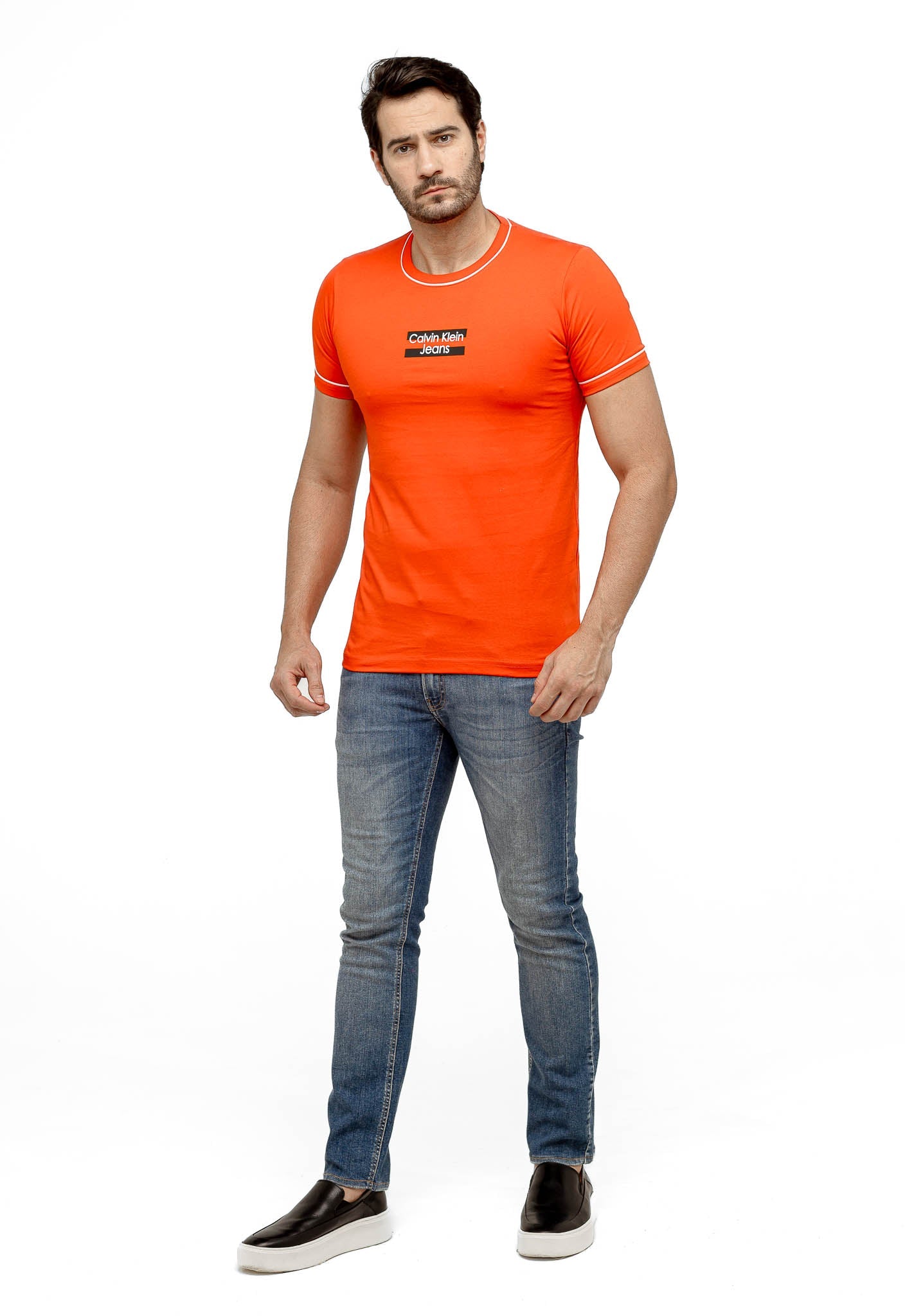 Camiseta Calvin Klein Jeans Logo Central Friso - Henri Store