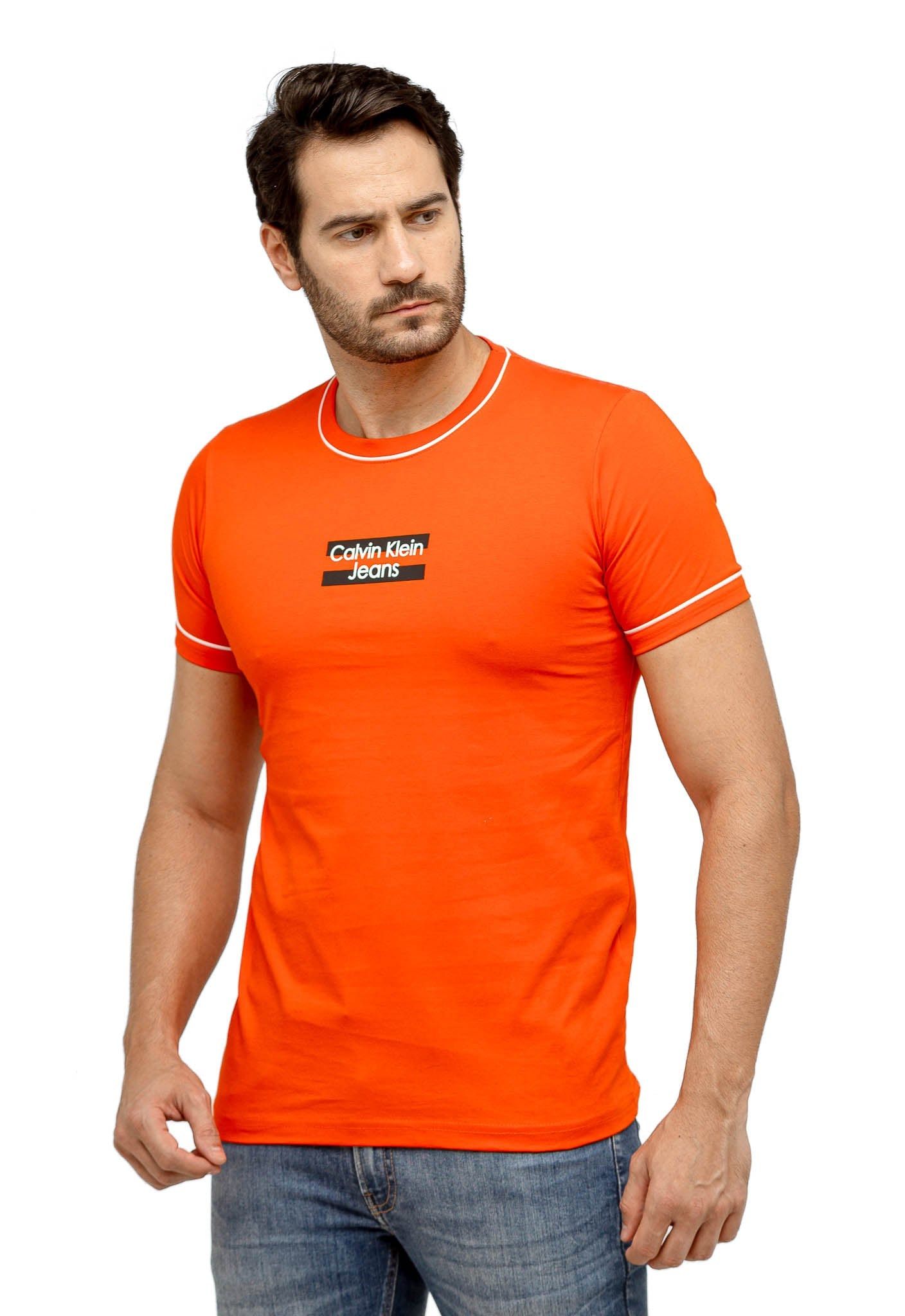 Camiseta Calvin Klein Jeans Logo Central Friso - Henri Store