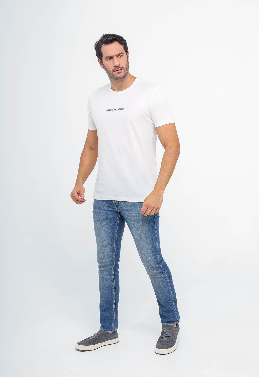 Camiseta Calvin Klein Jeans Logo Central New York - Sale -LIVE - Henri Store