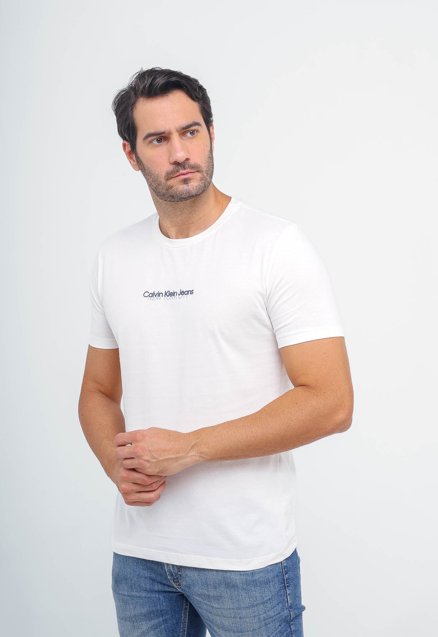 Camiseta Calvin Klein Jeans Logo Central New York - Sale -LIVE - Henri Store